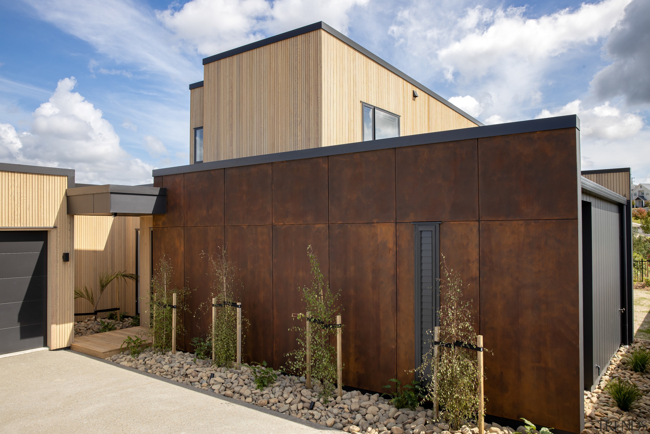 The designer chose to use James Hardie Titan 