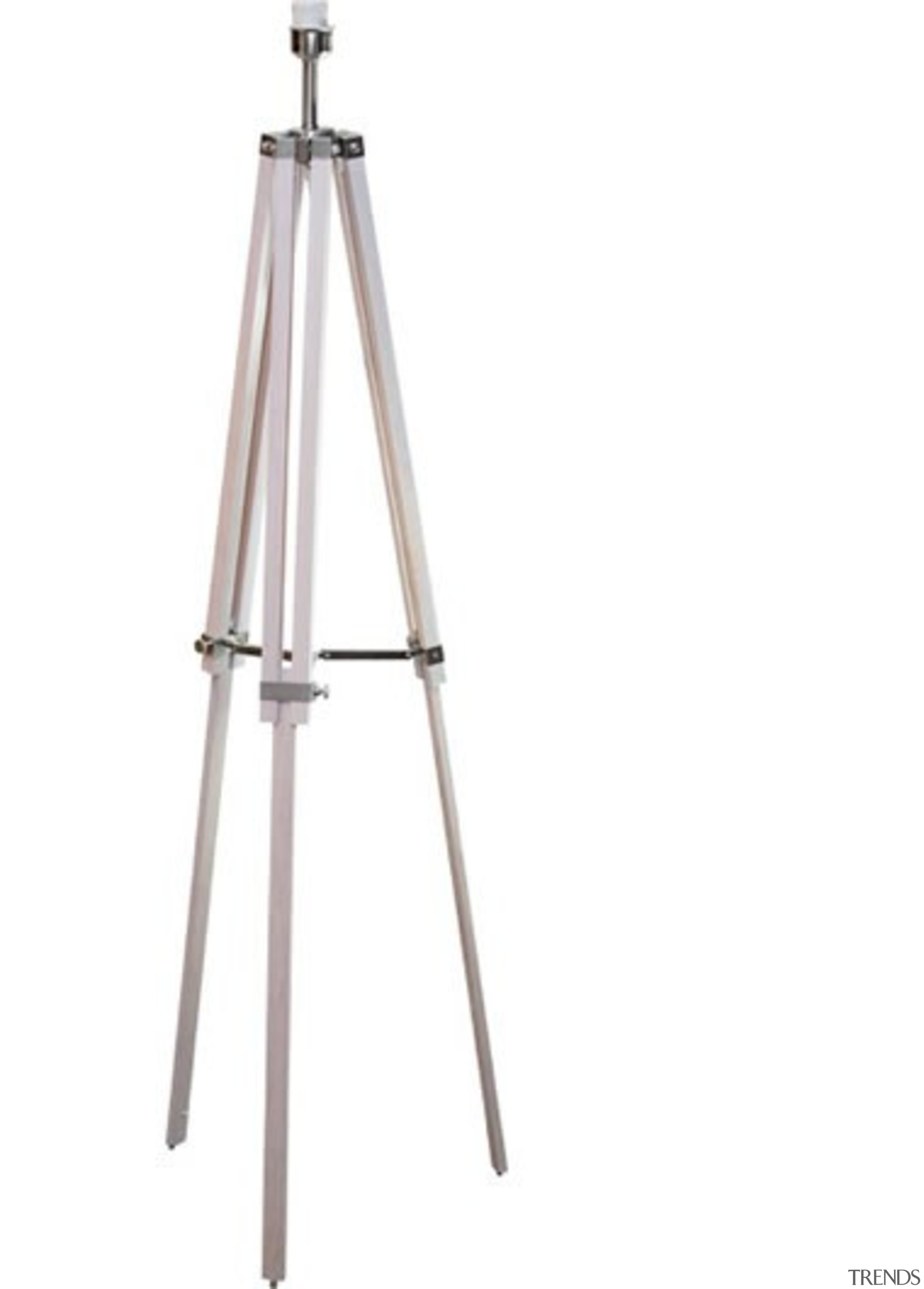 FeaturesThe unique tripod shape and mix of timber light fixture, lighting, product design, white