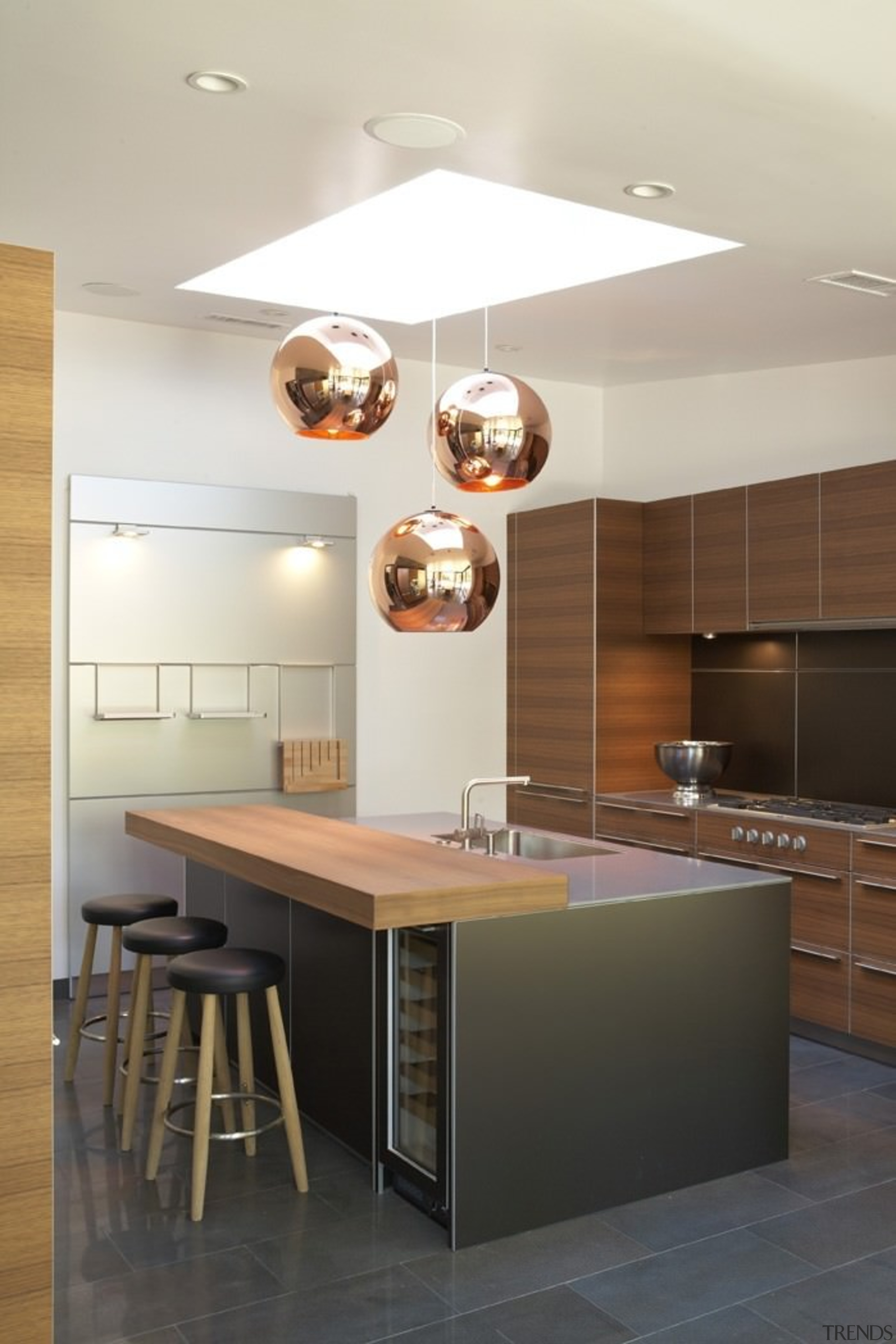 Kim Residence 03 - Kim Residence 03 - ceiling, countertop, interior design, kitchen, light fixture, lighting, product design, table, gray