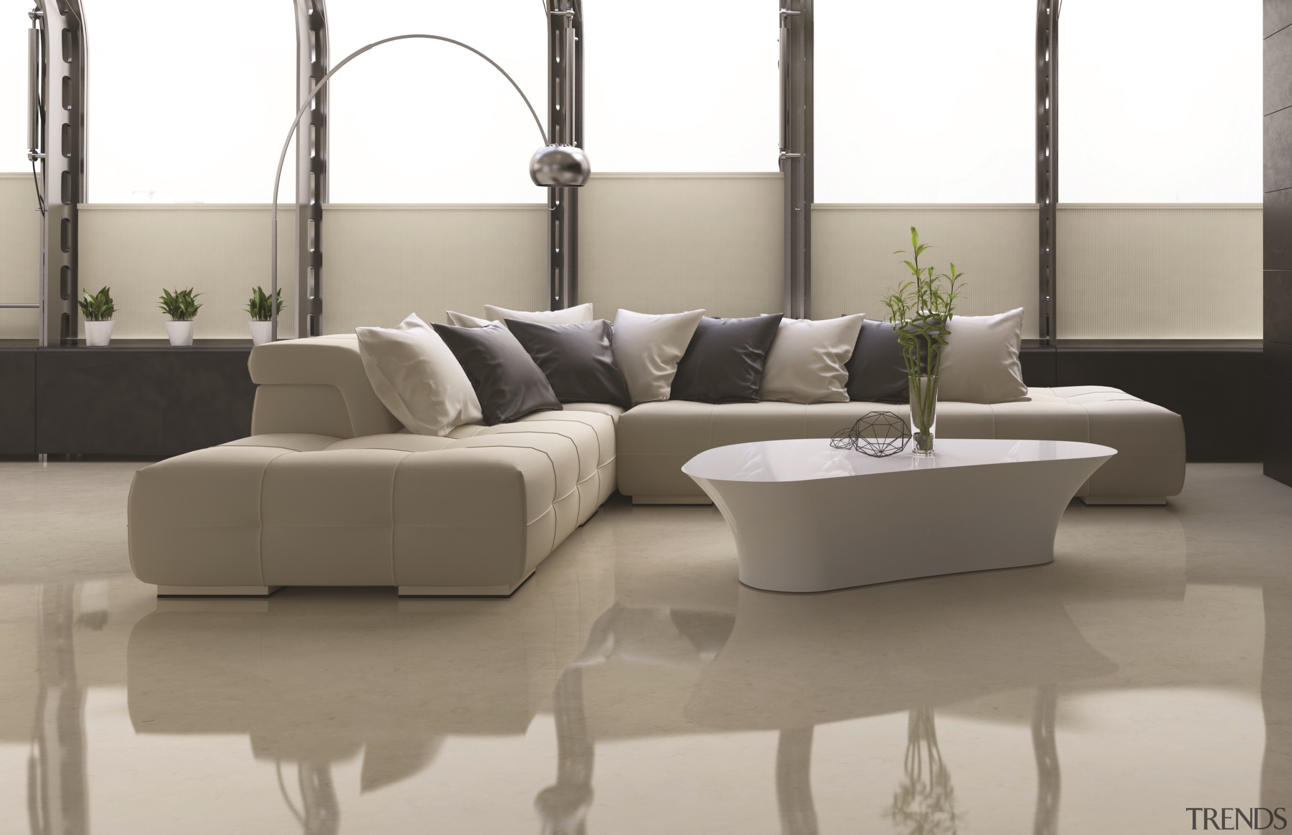 186951403 2 - angle | coffee table | angle, coffee table, couch, floor, flooring, furniture, interior design, living room, loveseat, sofa bed, table, white, gray