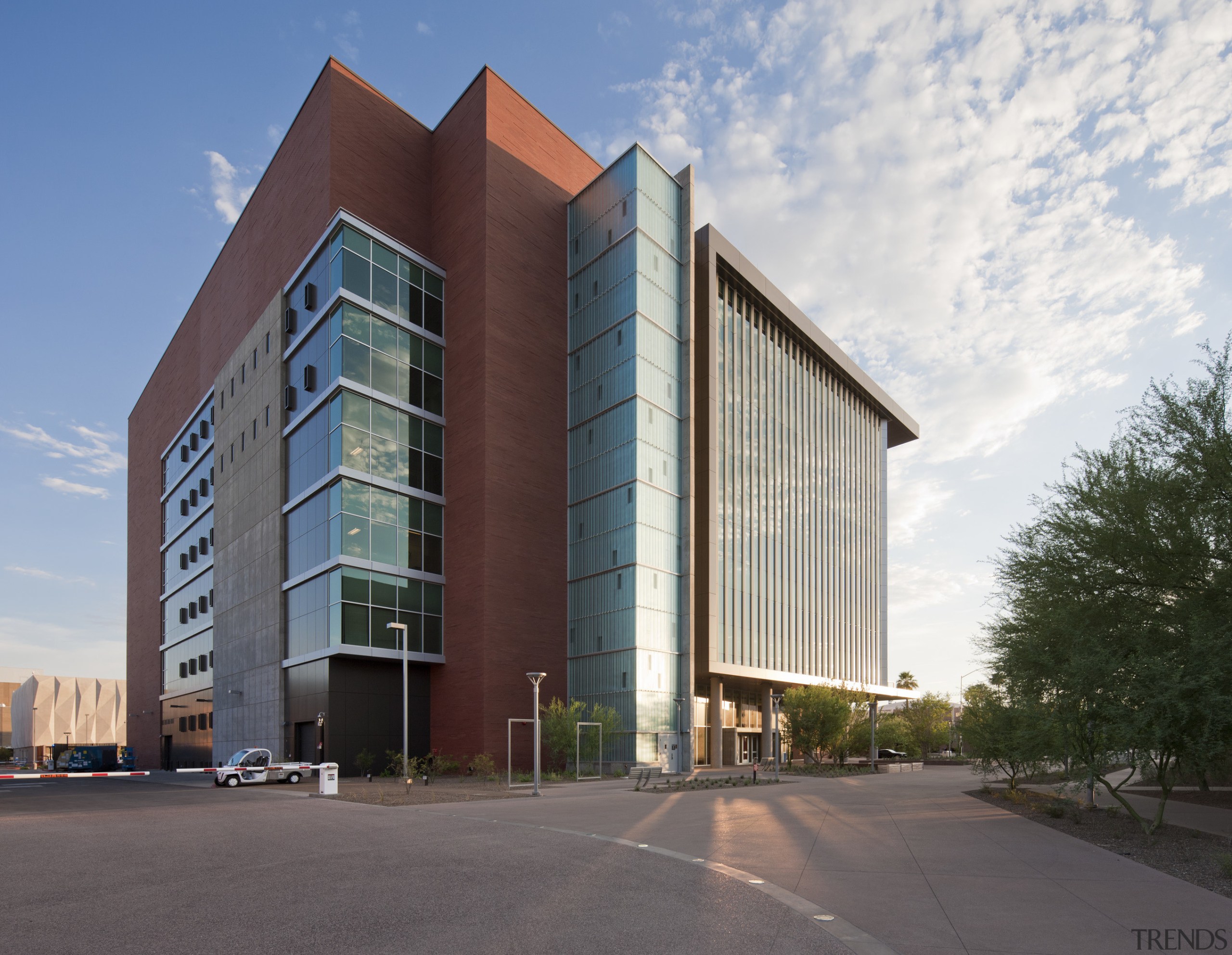 Arizona State University Interdisciplinary Science and Technology Building apartment, architecture, building, commercial building, condominium, corporate headquarters, daytime, elevation, facade, headquarters, hotel, house, metropolitan area, mixed use, property, real estate, residential area, sky, tower block, gray