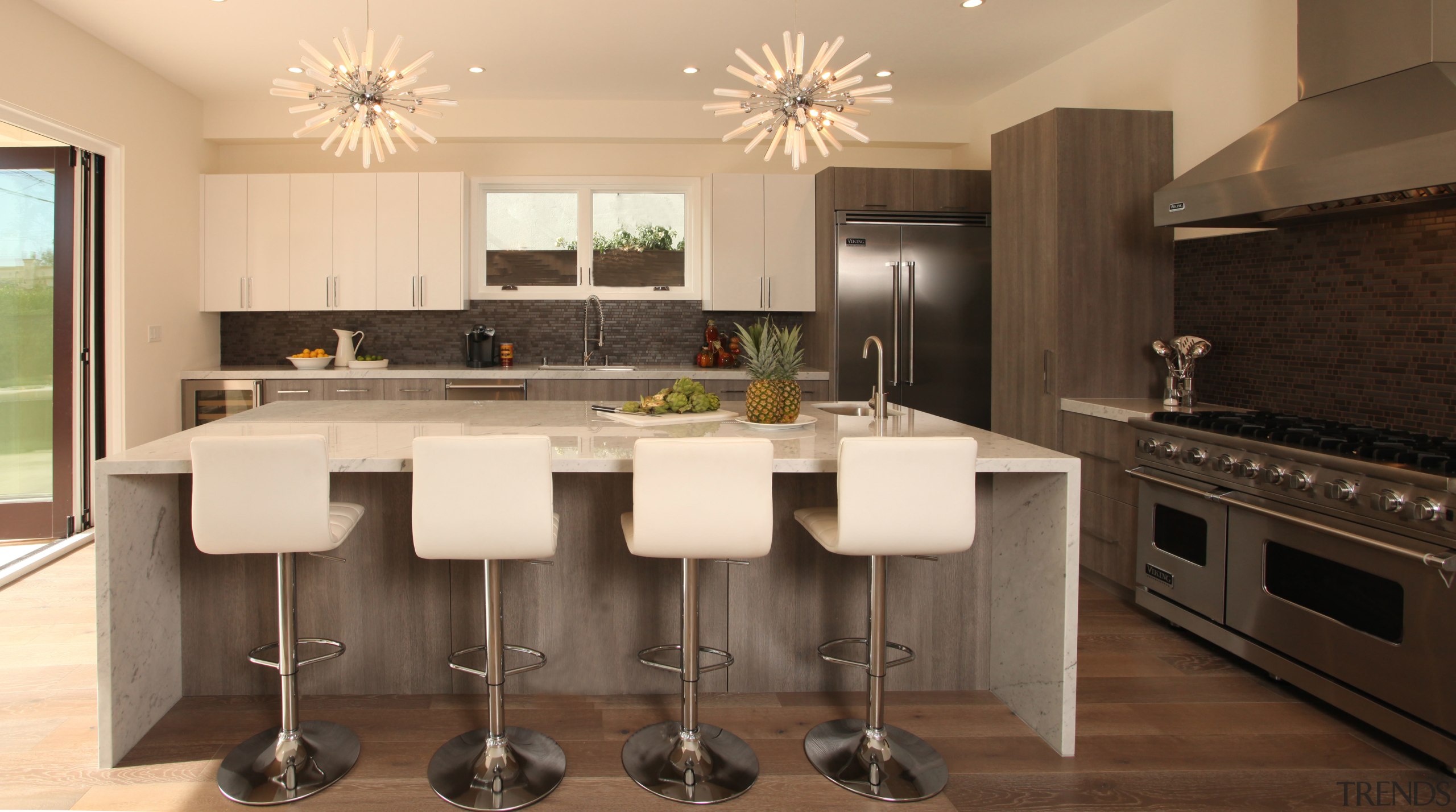 Natural affection  this kitchen by designer Christopher cabinetry, countertop, cuisine classique, floor, flooring, interior design, kitchen, room, orange, brown, black