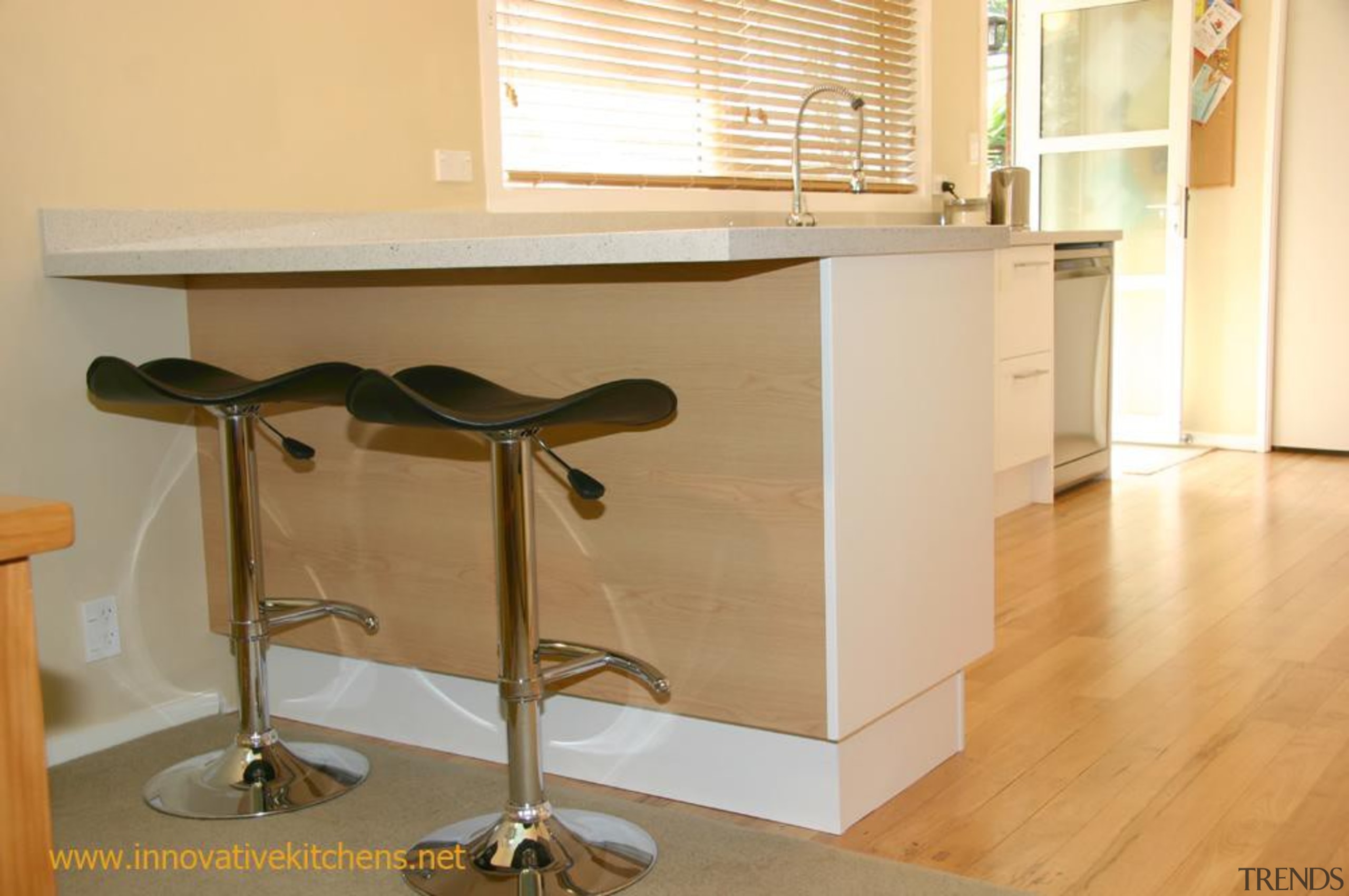 modernbirkenhead3.jpg - modernbirkenhead3.jpg - cabinetry | chest of cabinetry, chest of drawers, countertop, desk, drawer, floor, flooring, furniture, hardwood, interior design, kitchen, product, room, table, orange, brown