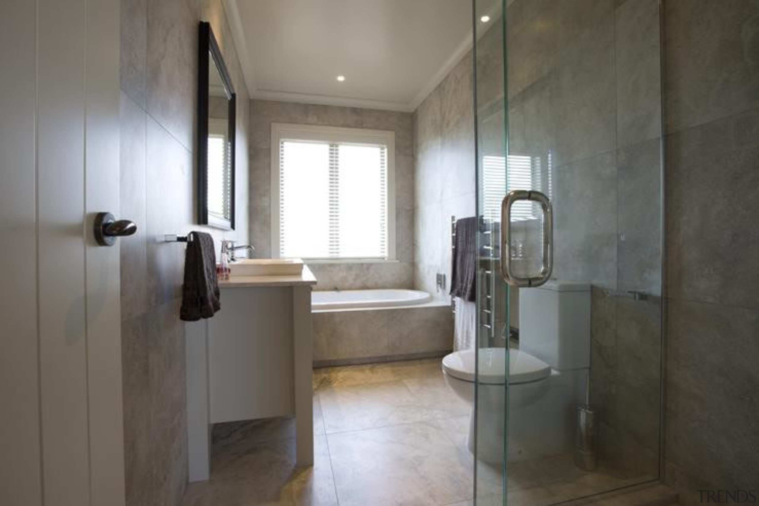 Bernini silver matt bathroom. - Bernini - bathroom bathroom, floor, interior design, property, real estate, room, gray, black