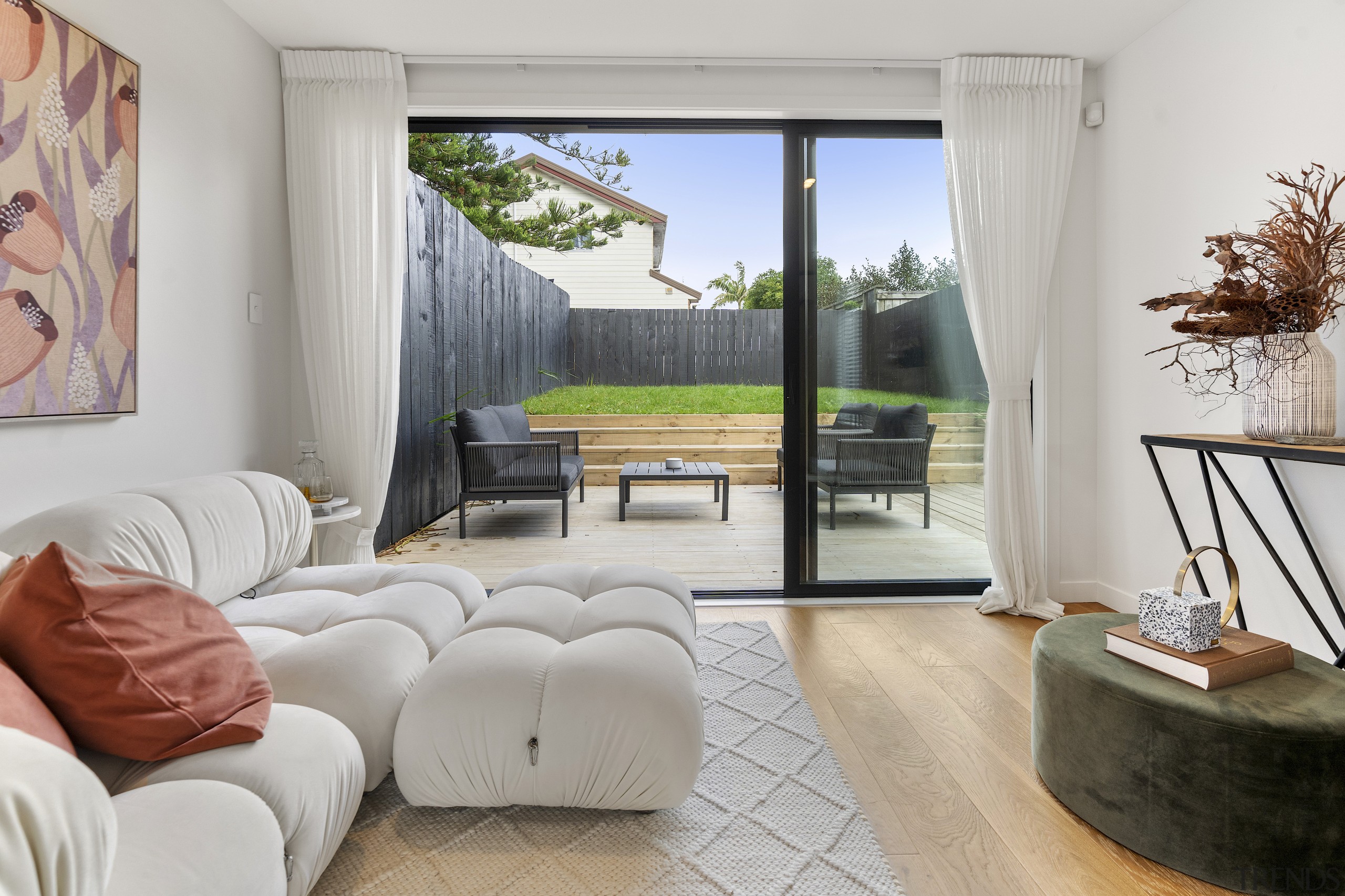 The development prioritises both public and private space 
