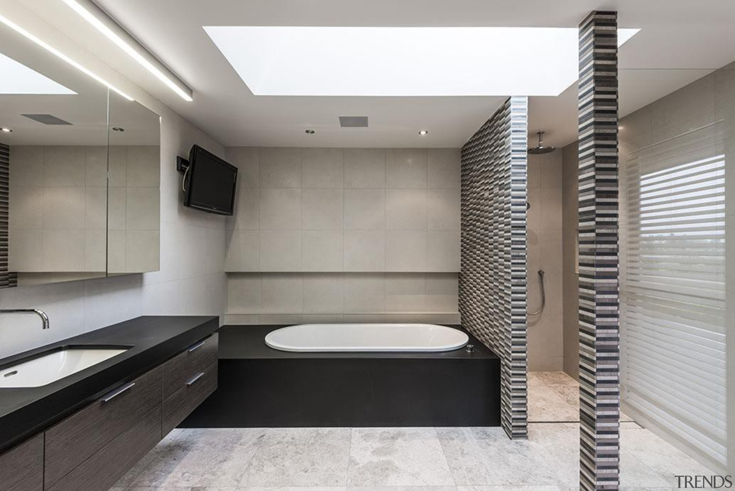 Entrant: Davinia Sutton #2 – 2015 NKBA Design architecture, bathroom, interior design, room, gray