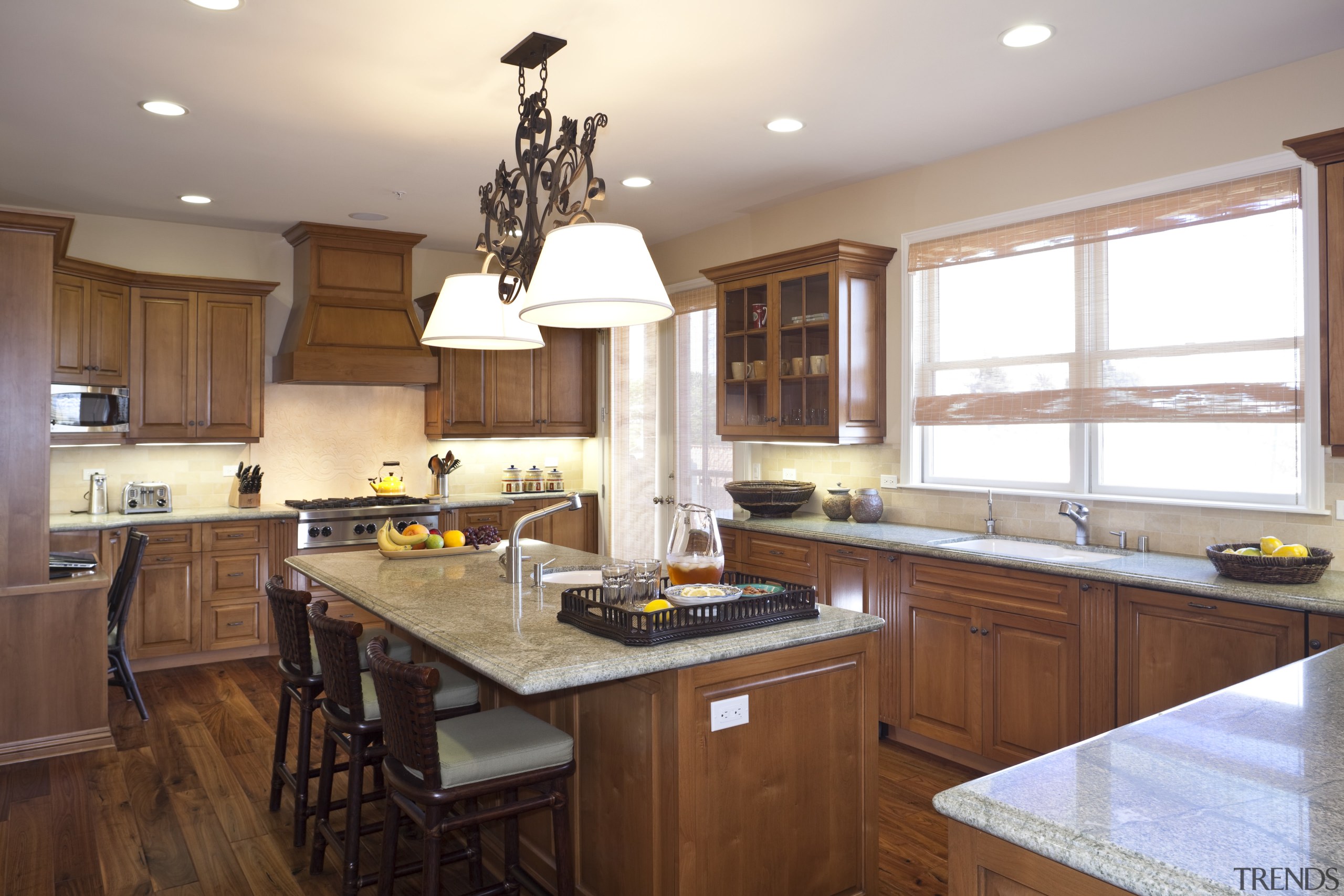 Interior view of this remodeled traditional condo by cabinetry, countertop, cuisine classique, interior design, kitchen, real estate, room, white, brown