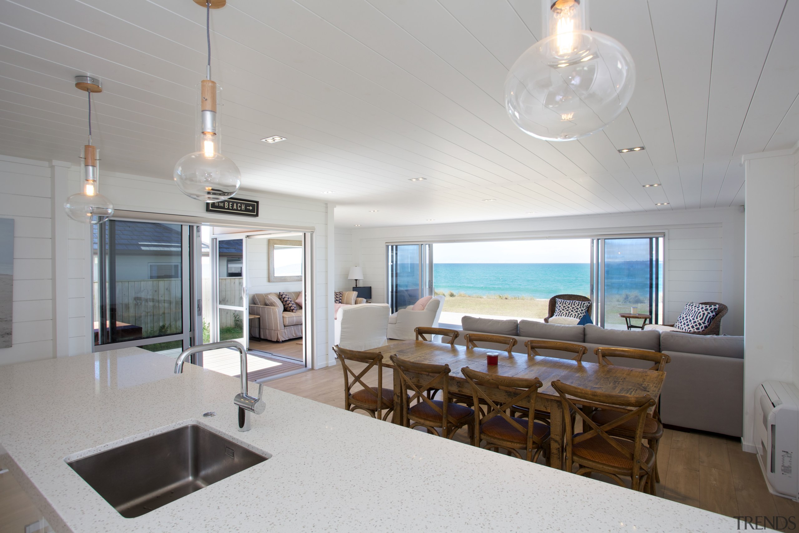 Kitchen and Dining area - Kitchen and Dining apartment, ceiling, interior design, living room, real estate, room, gray