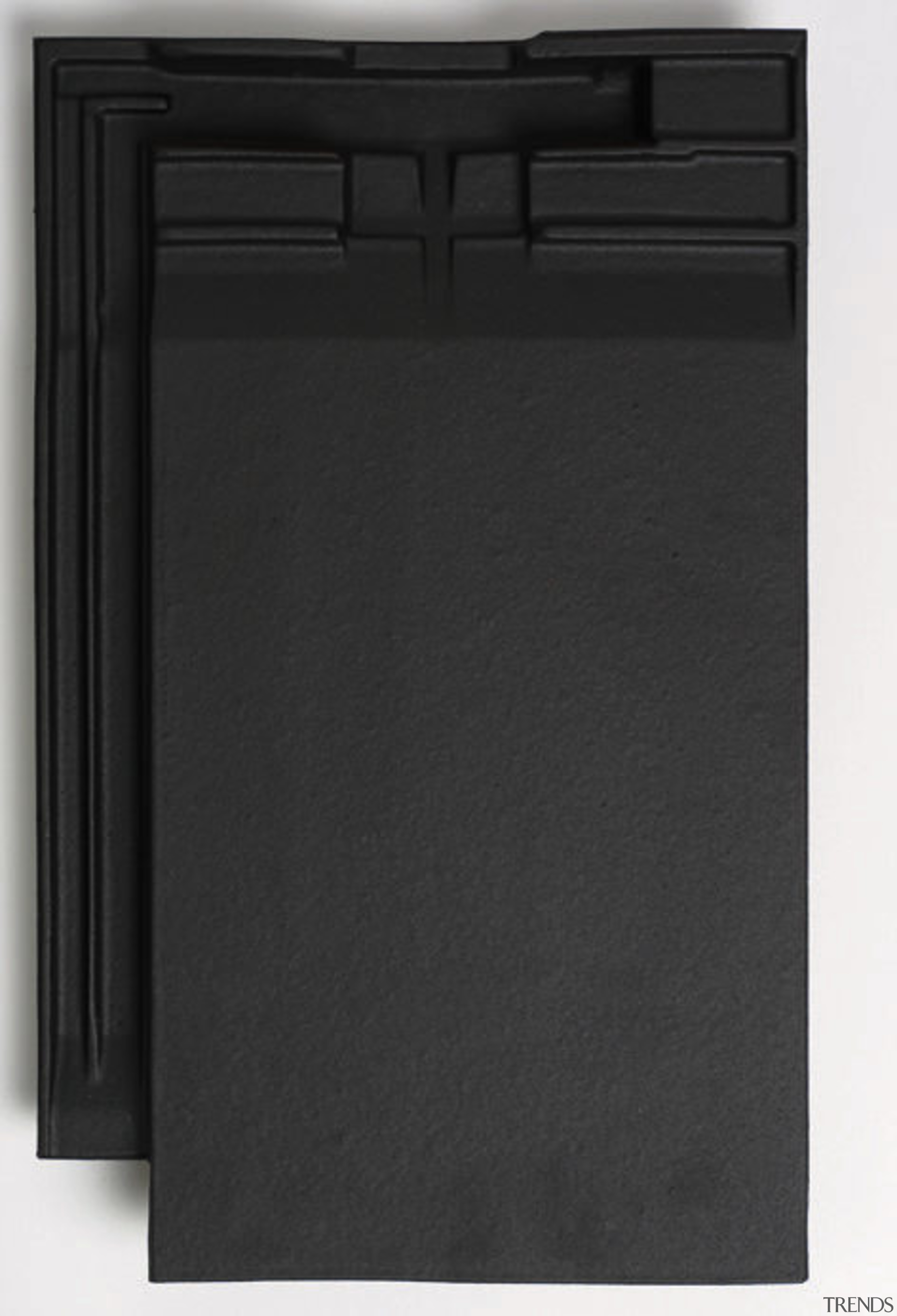 A clsoe up view of a single black black, product, product design, black