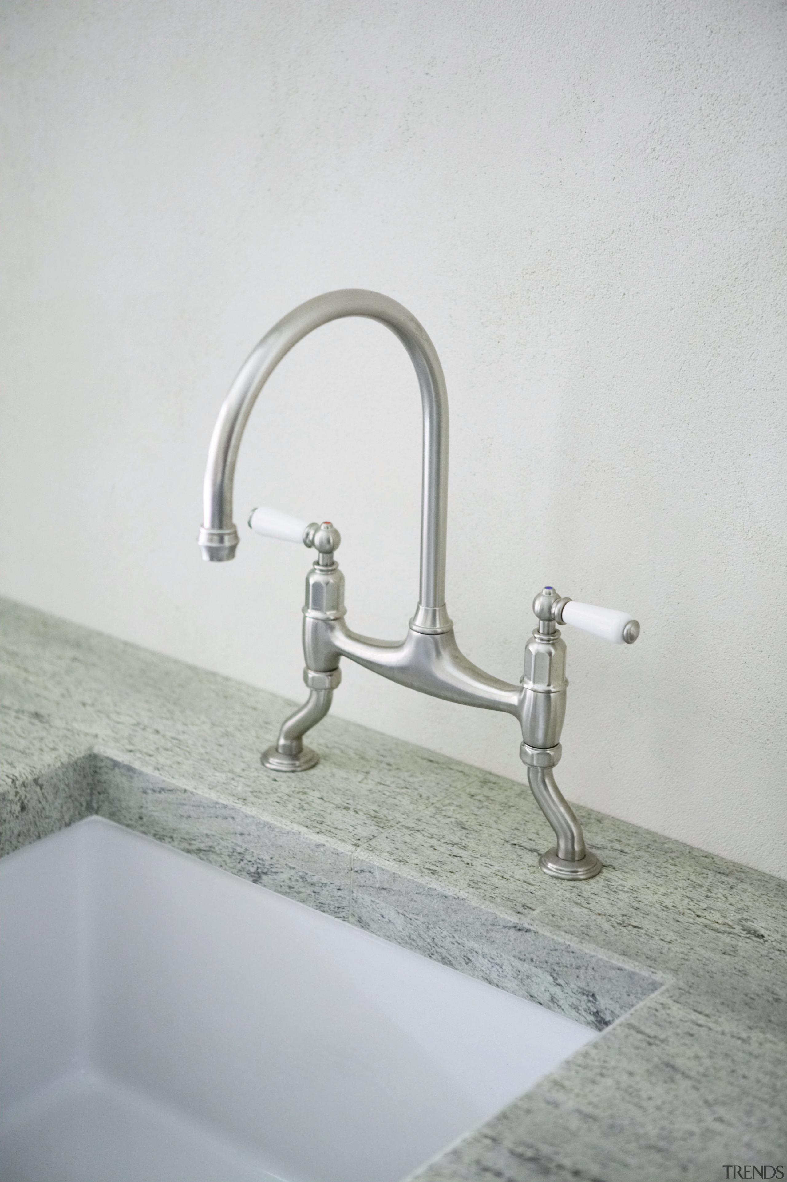 a detail of taps - a detail of bathroom sink, plumbing fixture, product design, sink, tap, gray, white