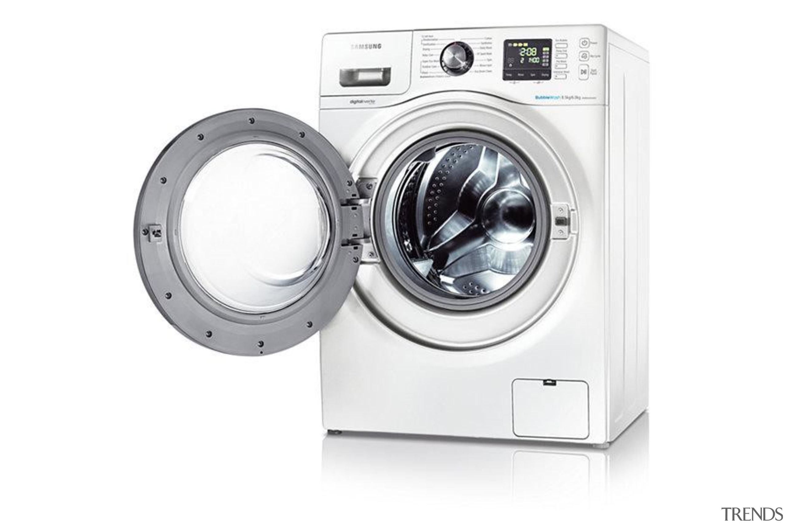 Laundry-Washer Dryer WD856UHSAWith the Quick Wash feature, you clothes dryer, hardware, home appliance, laundry, major appliance, product, product design, washing machine, white