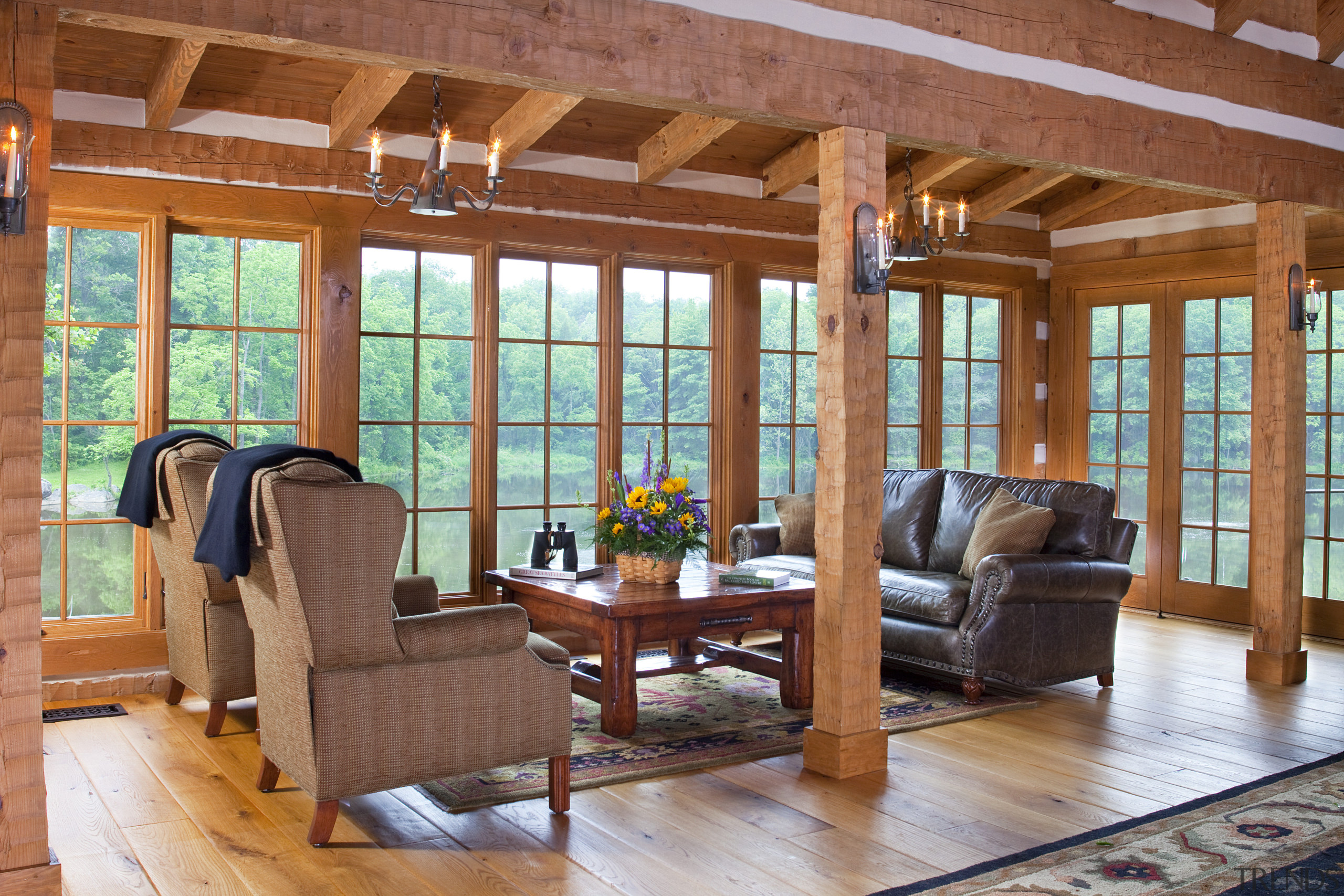 View of sitting area with wooden flooring and floor, flooring, hardwood, home, house, interior design, living room, real estate, room, window, wood, wood flooring, brown