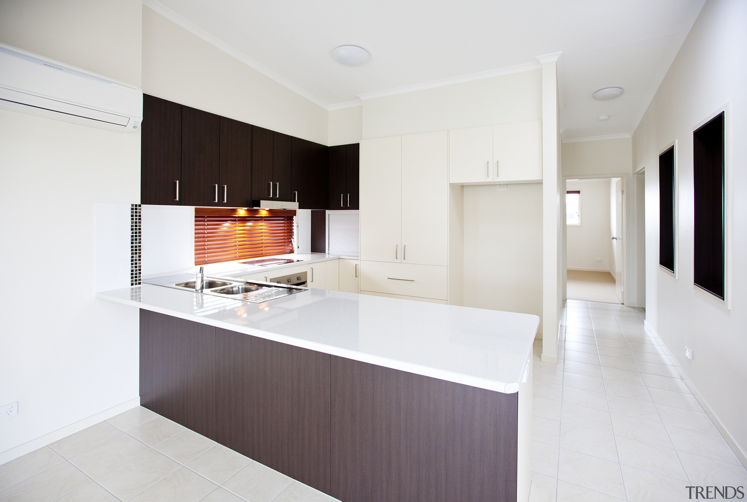 View of building by Hutchinson Builders. - View architecture, countertop, interior design, kitchen, property, real estate, room, white