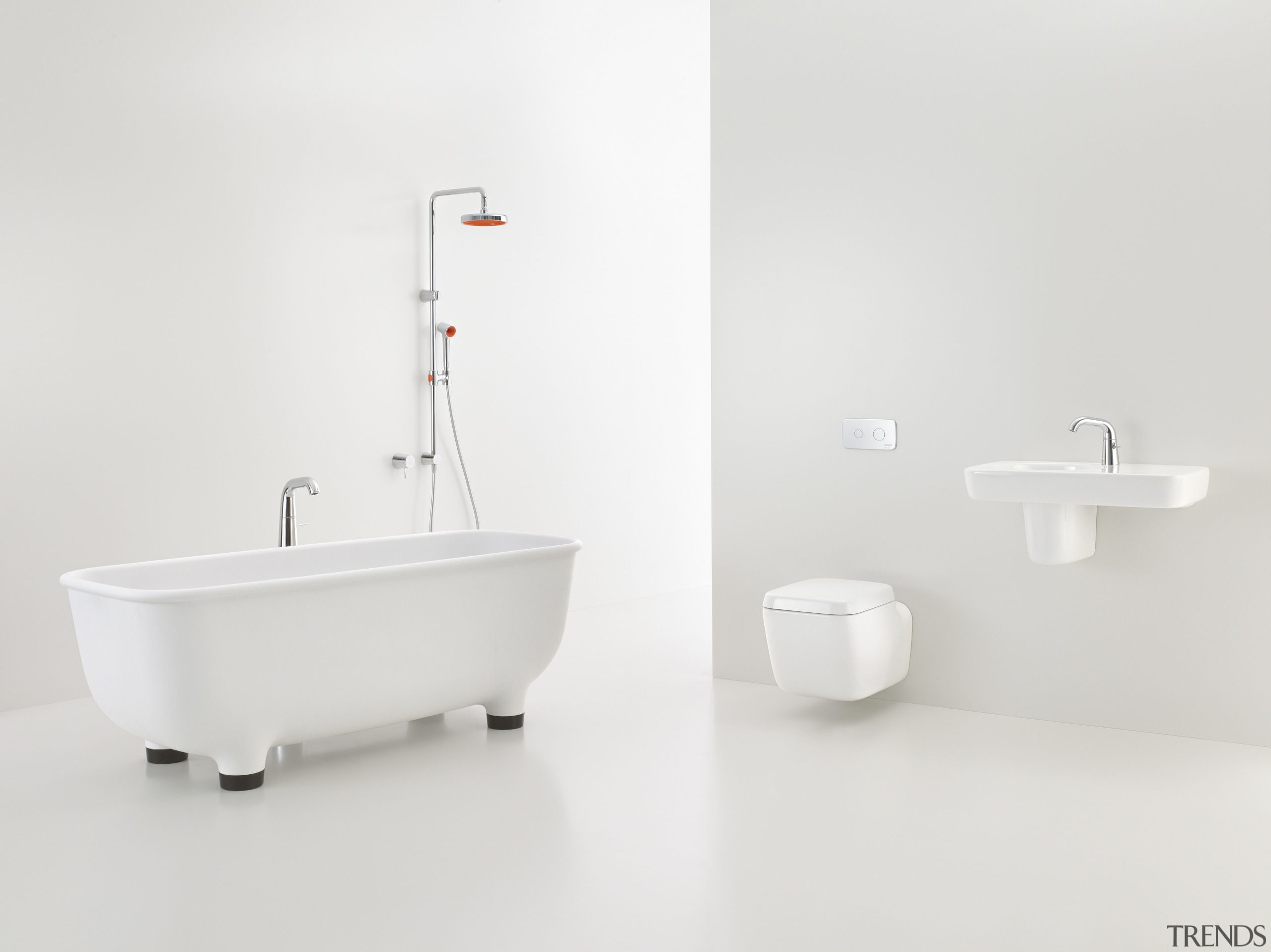 Caroma Marc Newson Collection - Caroma Marc Newson bathroom, bathroom sink, bidet, ceramic, plumbing fixture, product, product design, tap, toilet seat, white