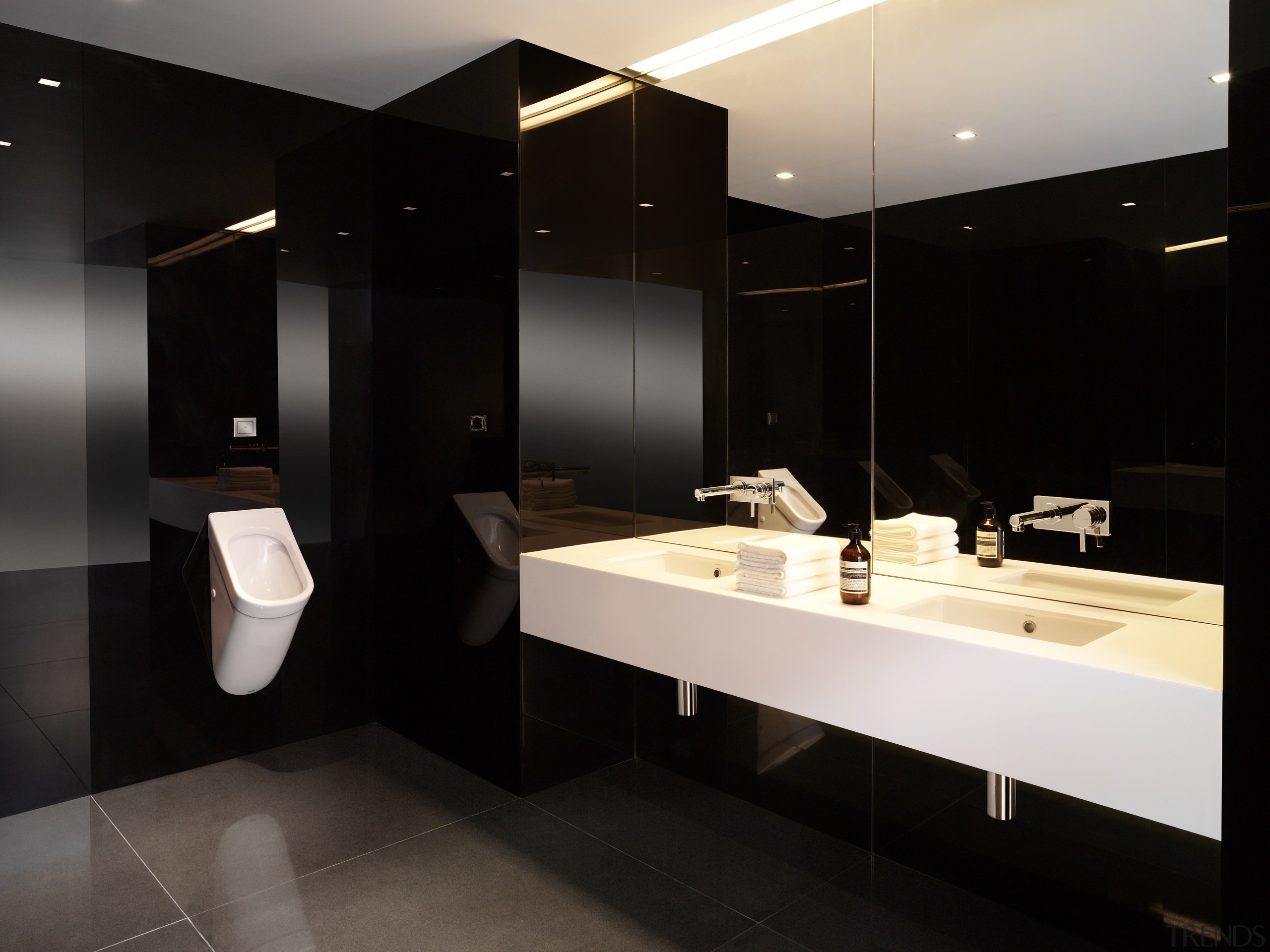 View of a bathroom designed by Ian Moore bathroom, interior design, product design, room, sink, black