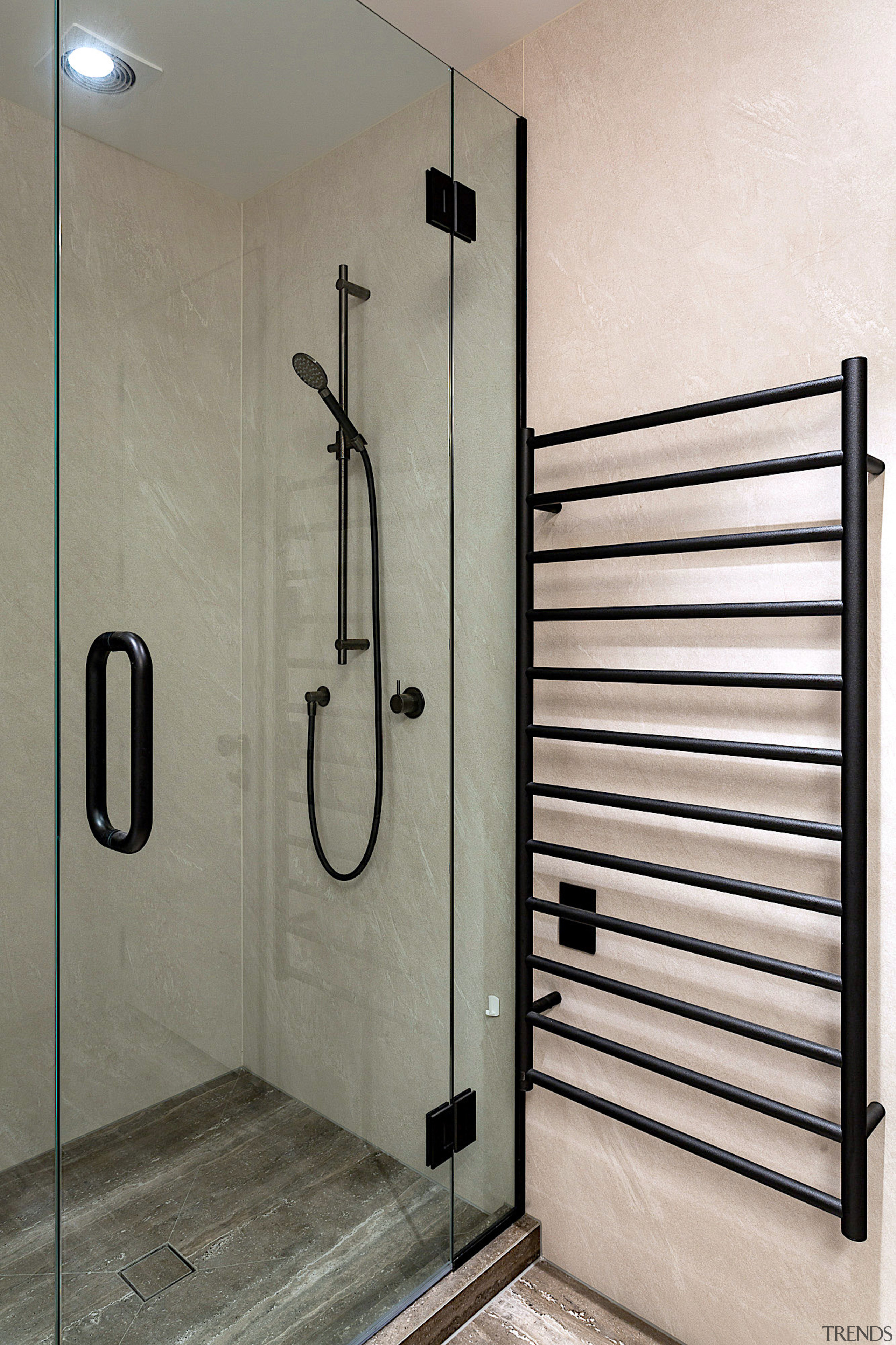 The completely reorganised bathroom also allowed for a 