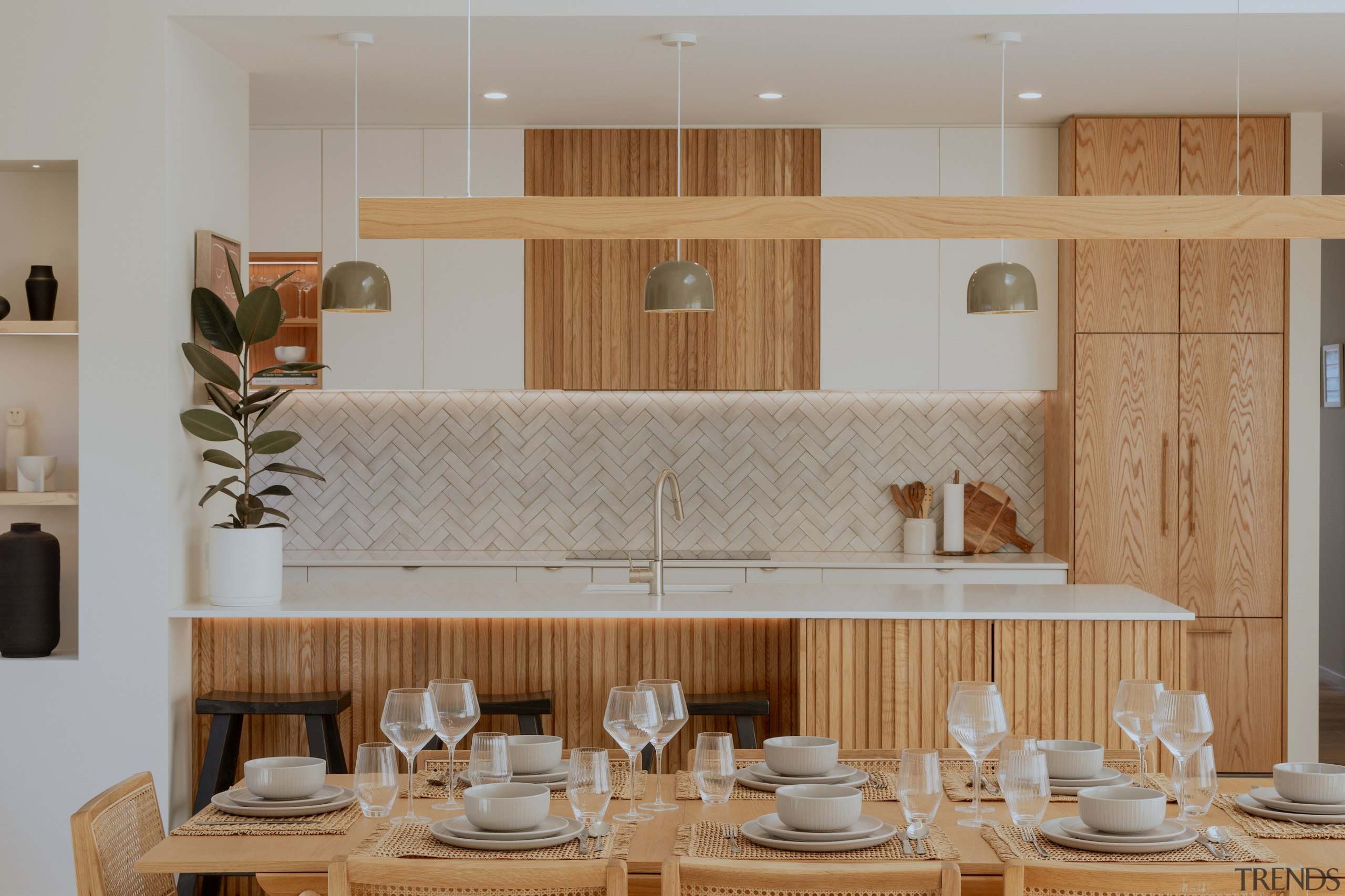 A major challenge was designing a kitchen-scullery layout 