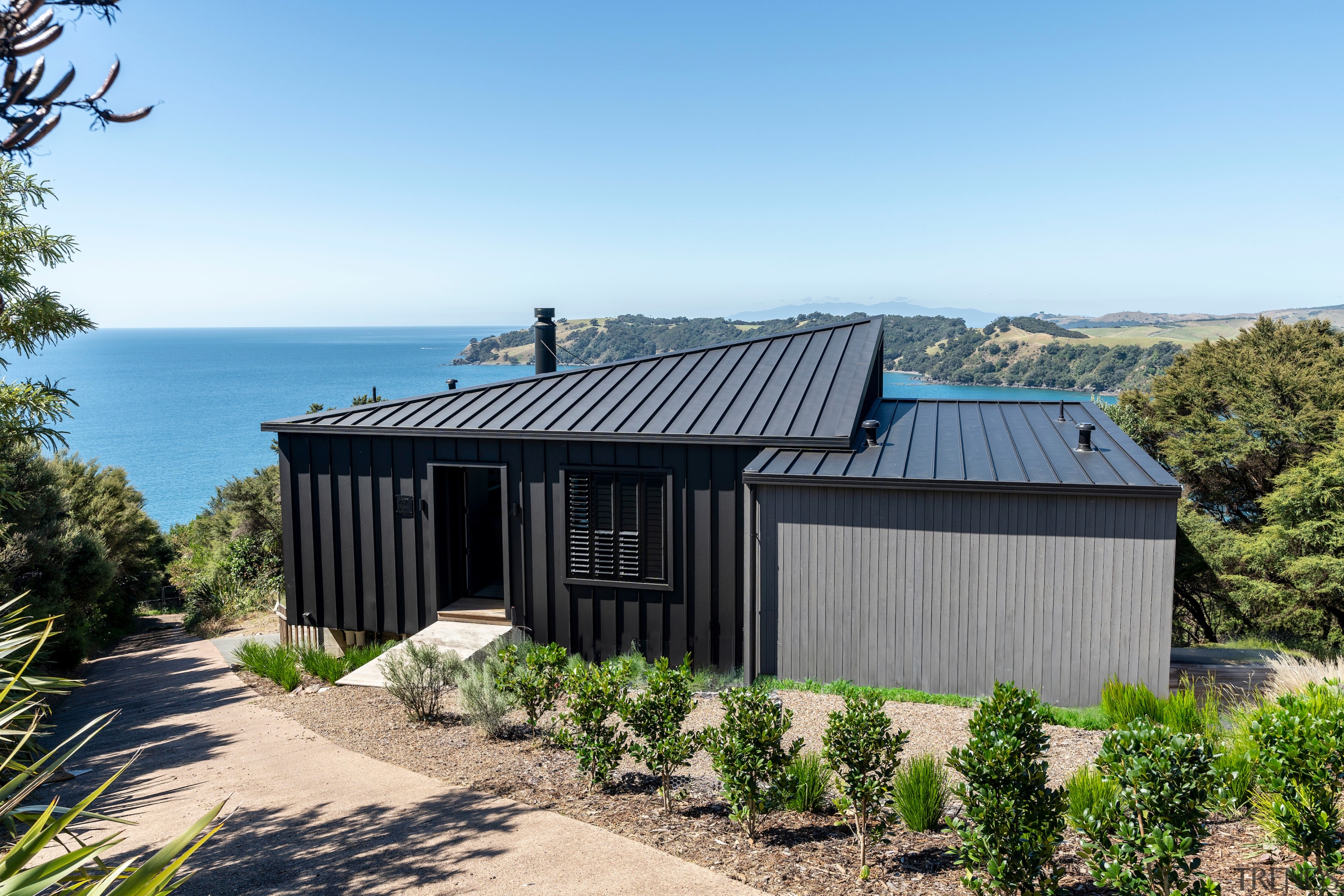 Quiet from the street, but crossing the entry 