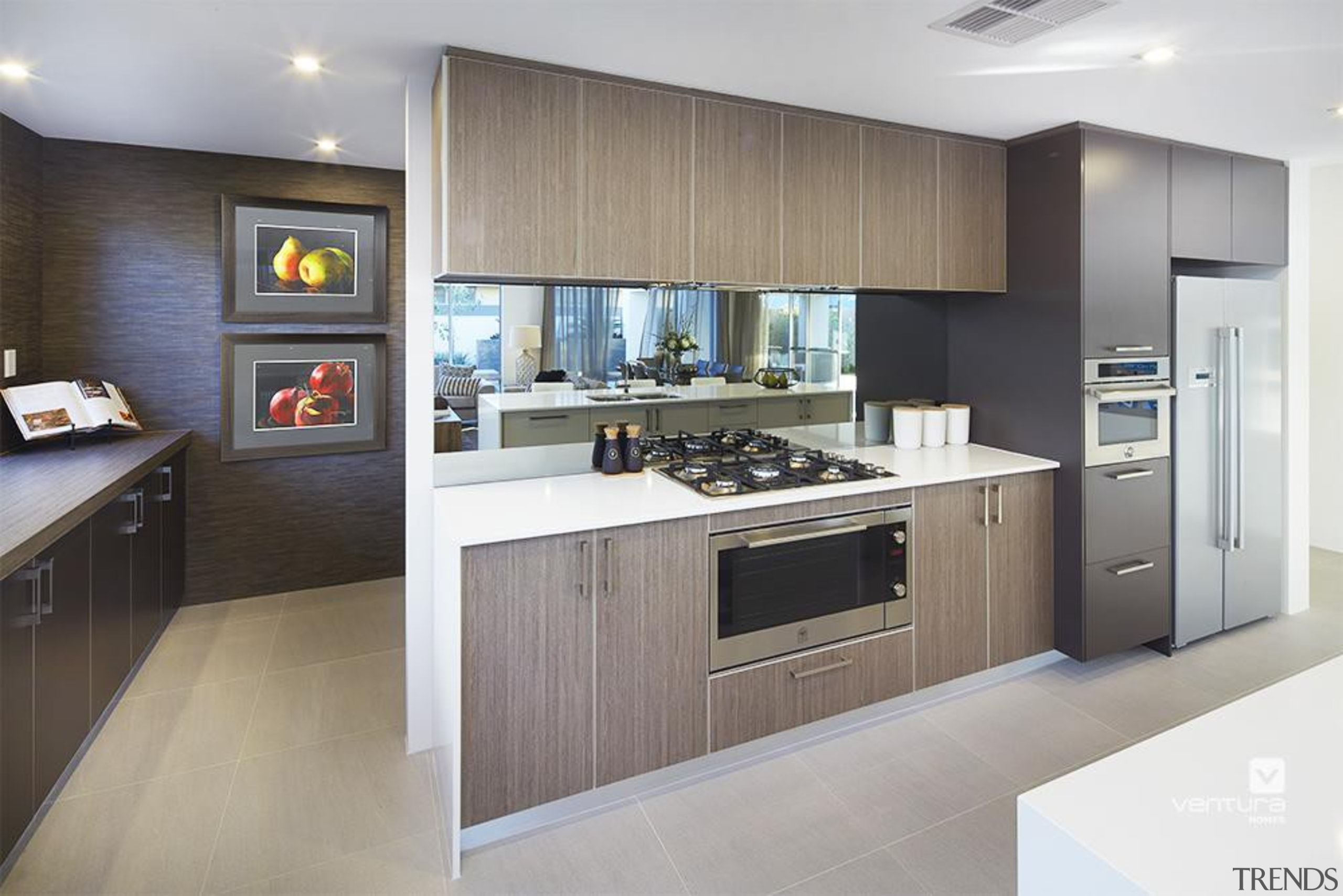 Kitchen design. - The Lexington Two Storey Display cabinetry, countertop, cuisine classique, interior design, kitchen, real estate, room, gray