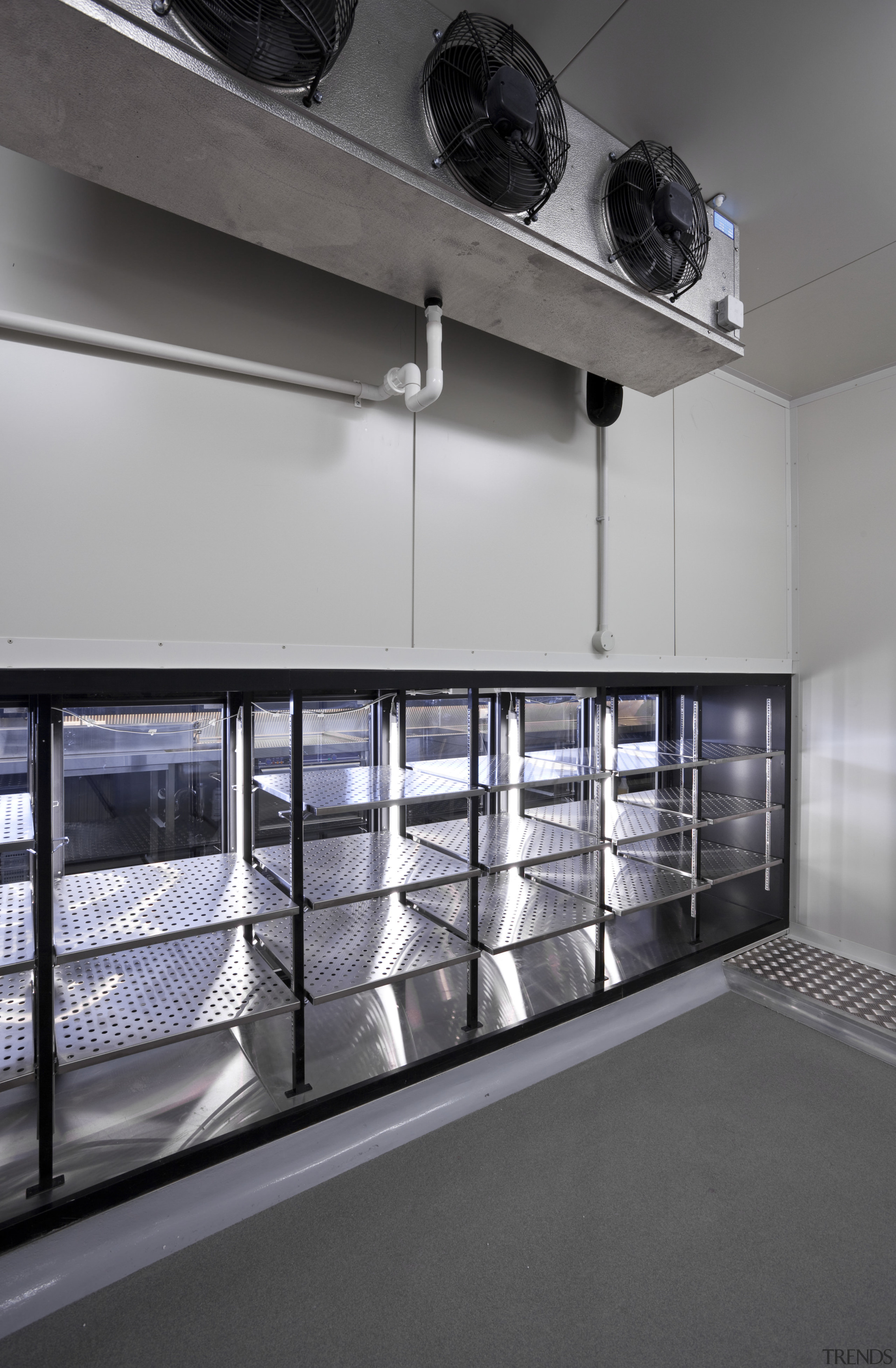 View of a kitchen at Eden Park which architecture, daylighting, glass, interior design, gray, black