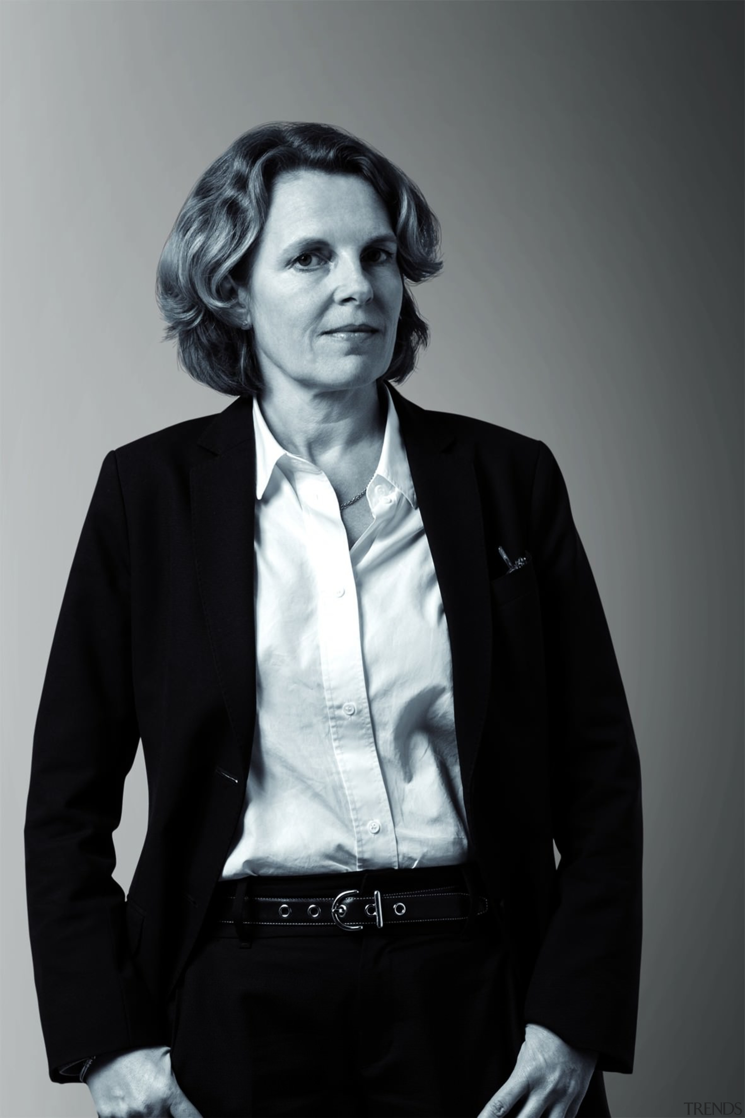 Annabelle Selldorf - The Master Collection - black black, black and white, formal wear, gentleman, monochrome, monochrome photography, outerwear, person, photography, portrait, professional, standing, suit, tuxedo, white, black, gray