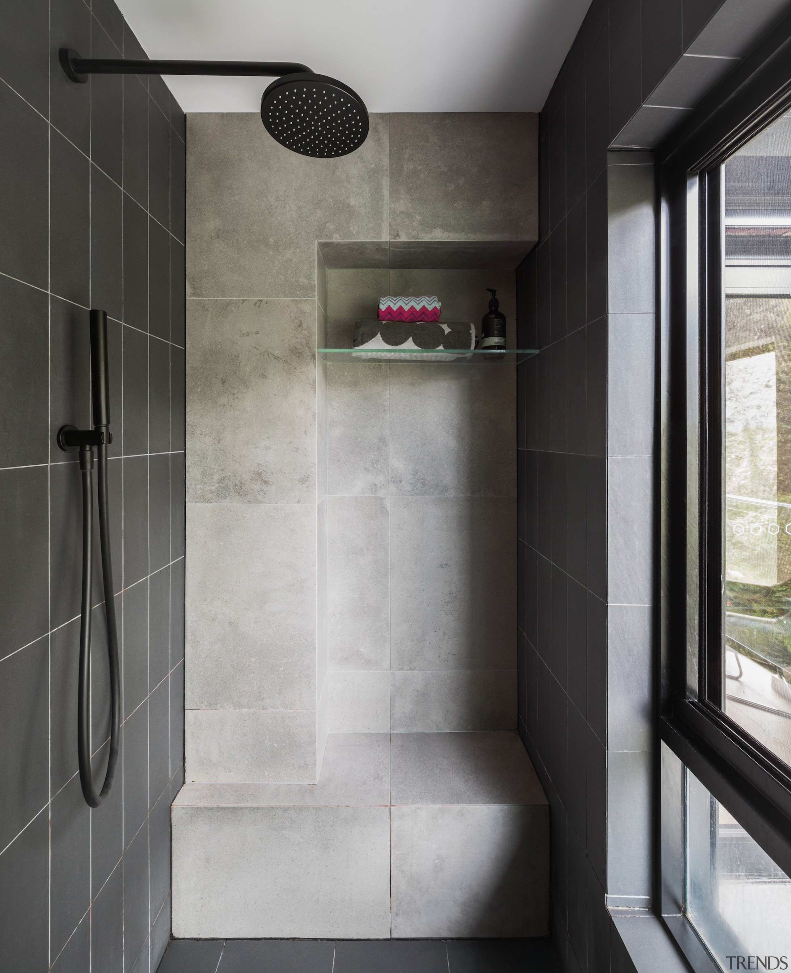 Bijl Architecture - TIDA AUS 2017 – Architect-designed architecture, bathroom, floor, interior design, room, tile, gray, black