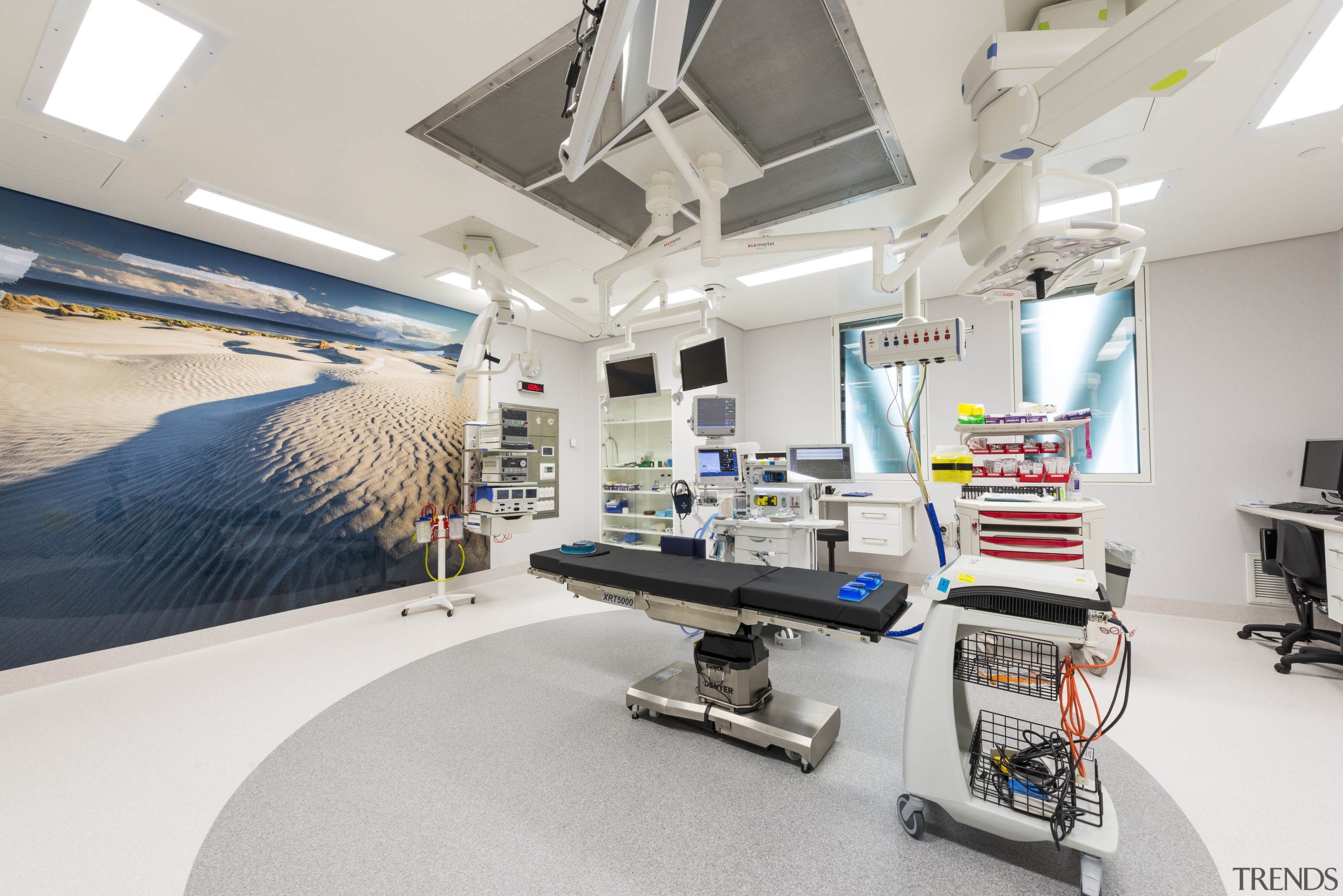 New Zealand's first 4-Star Green Star surgical hospital, interior design, office, product design, service, white