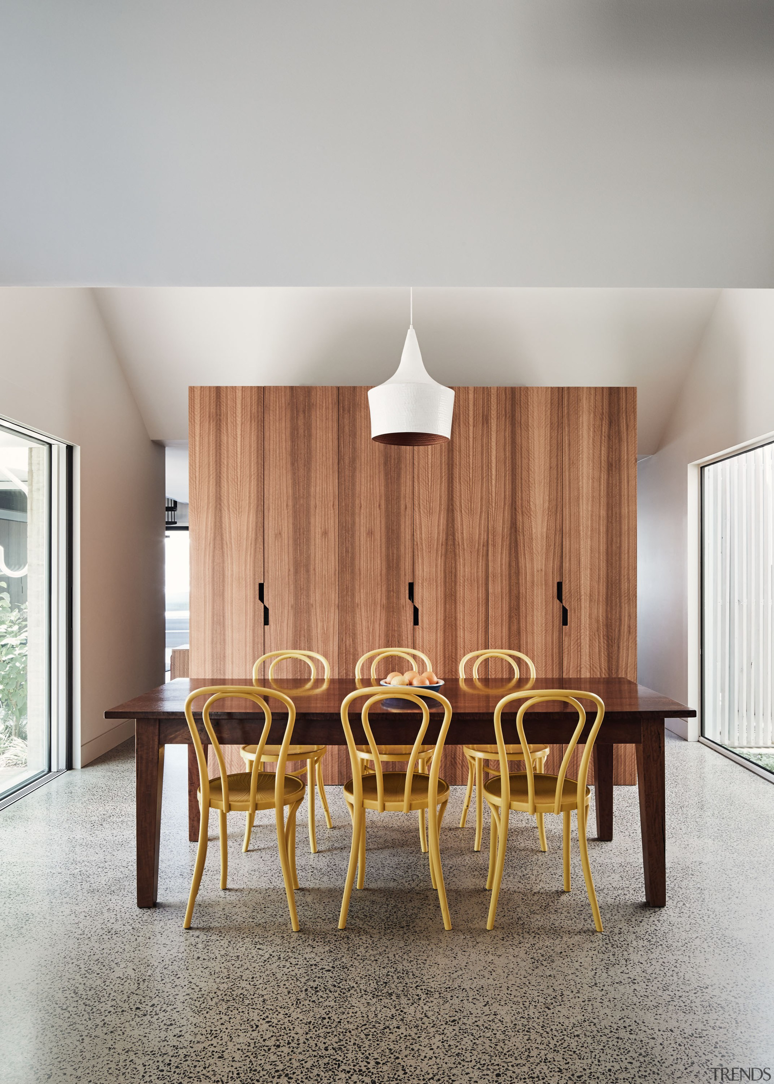 Every spacial arrangement, in this home benefits from gray