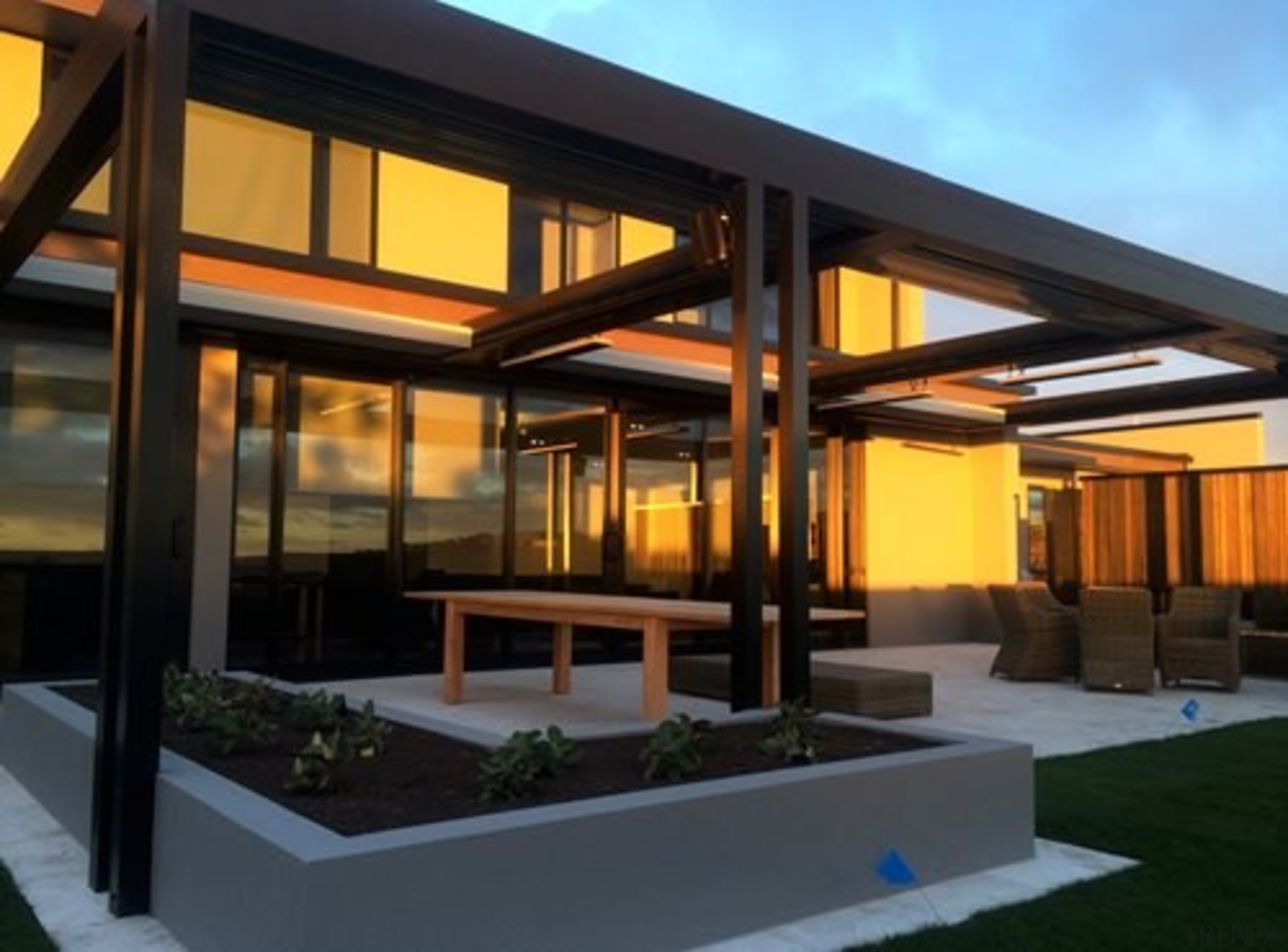 Concertina Retractable Louvres - architecture | facade | architecture, facade, home, house, property, real estate, roof, window, black