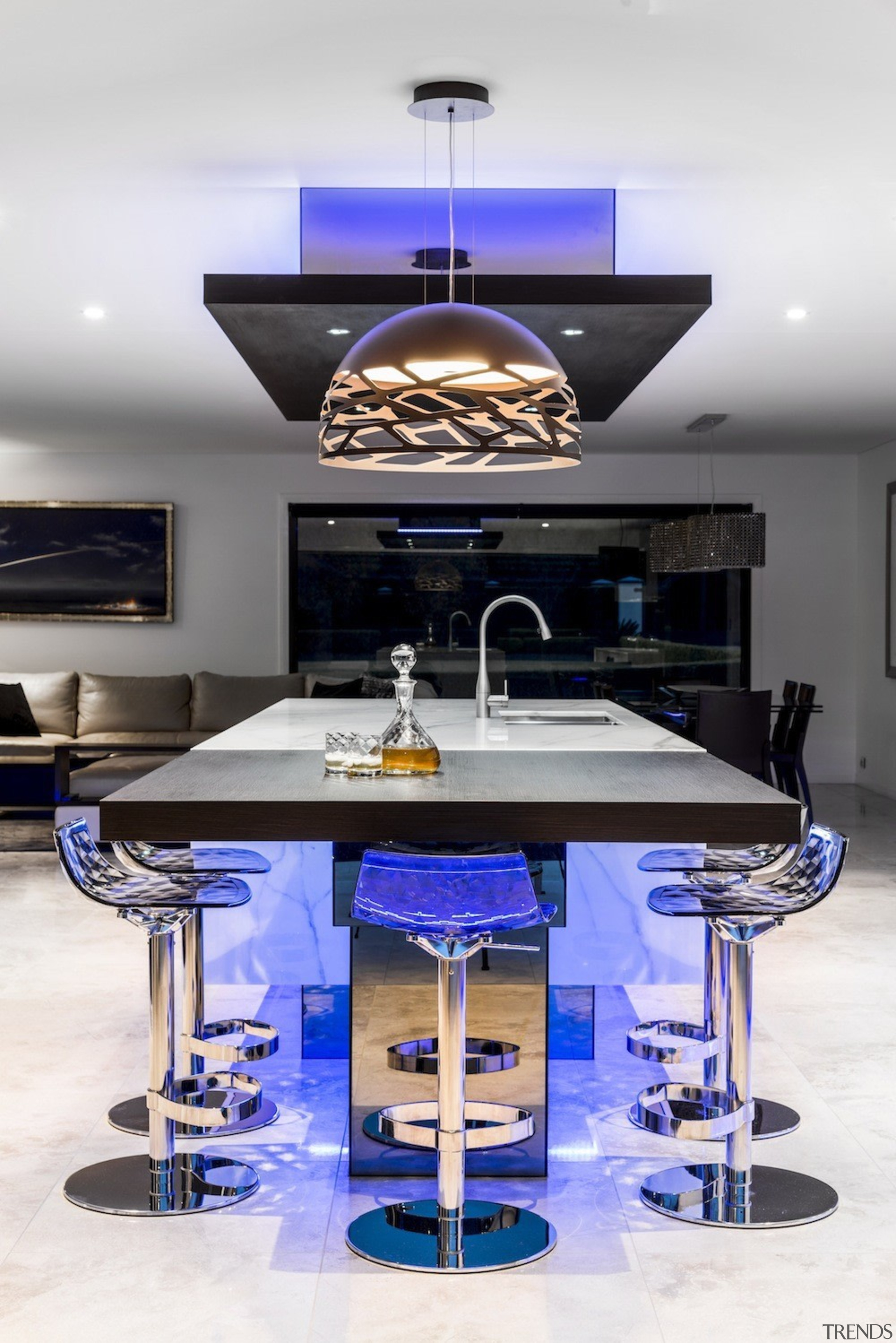 A focus on lighting – Kitchen by designer countertop, furniture, interior design, kitchen, product design, table, white
