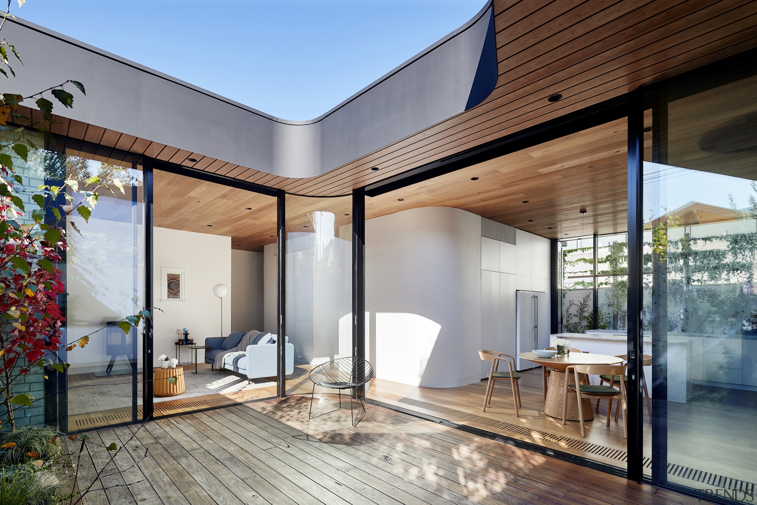 The defining feature of this modest house by 