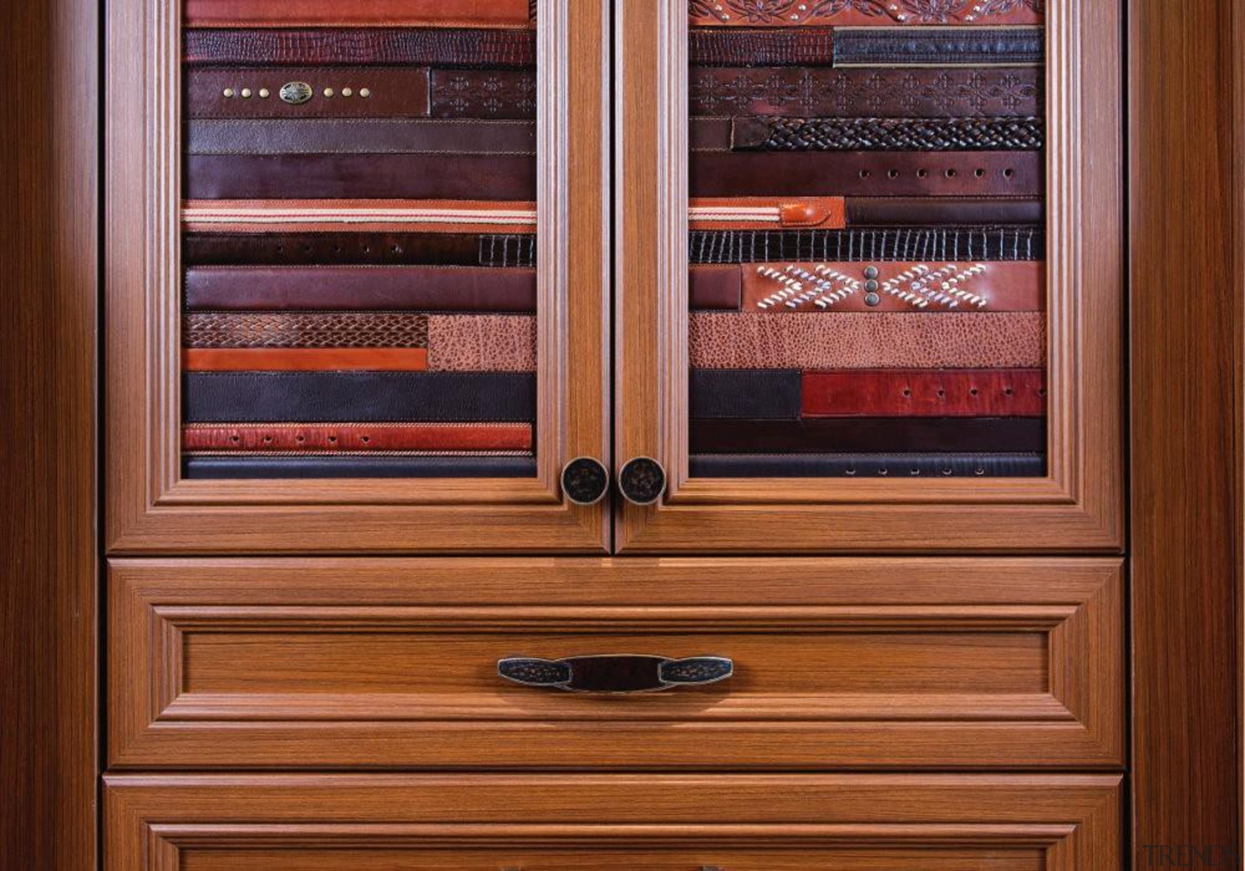 Create instant memories with EcoDomo leathers and belt cabinetry, chest of drawers, closet, cupboard, drawer, furniture, hardwood, wood, wood stain, brown, red
