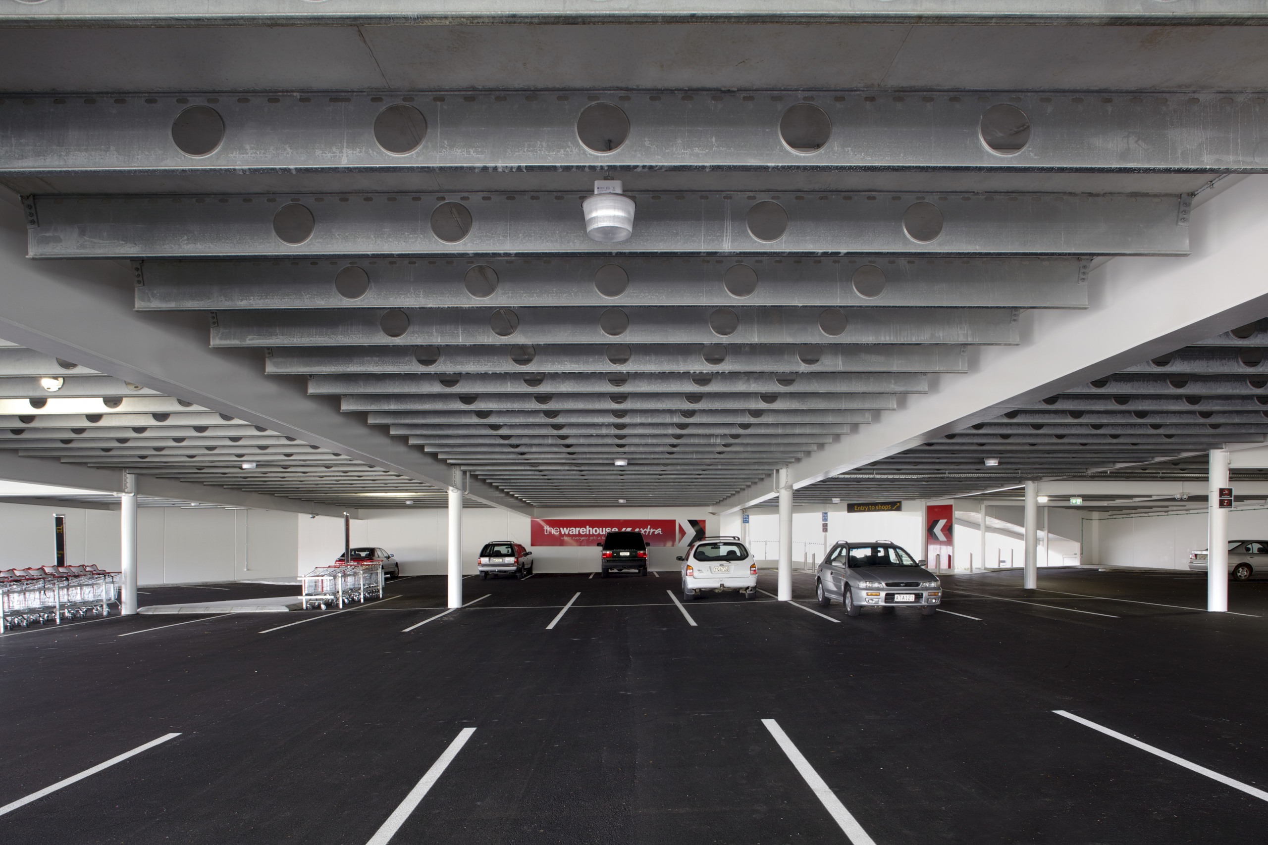 Silverdale Centre by The Warehouse Group - Silverdale airport terminal, fixed link, infrastructure, lane, metropolitan area, parking, parking lot, skyway, black, gray