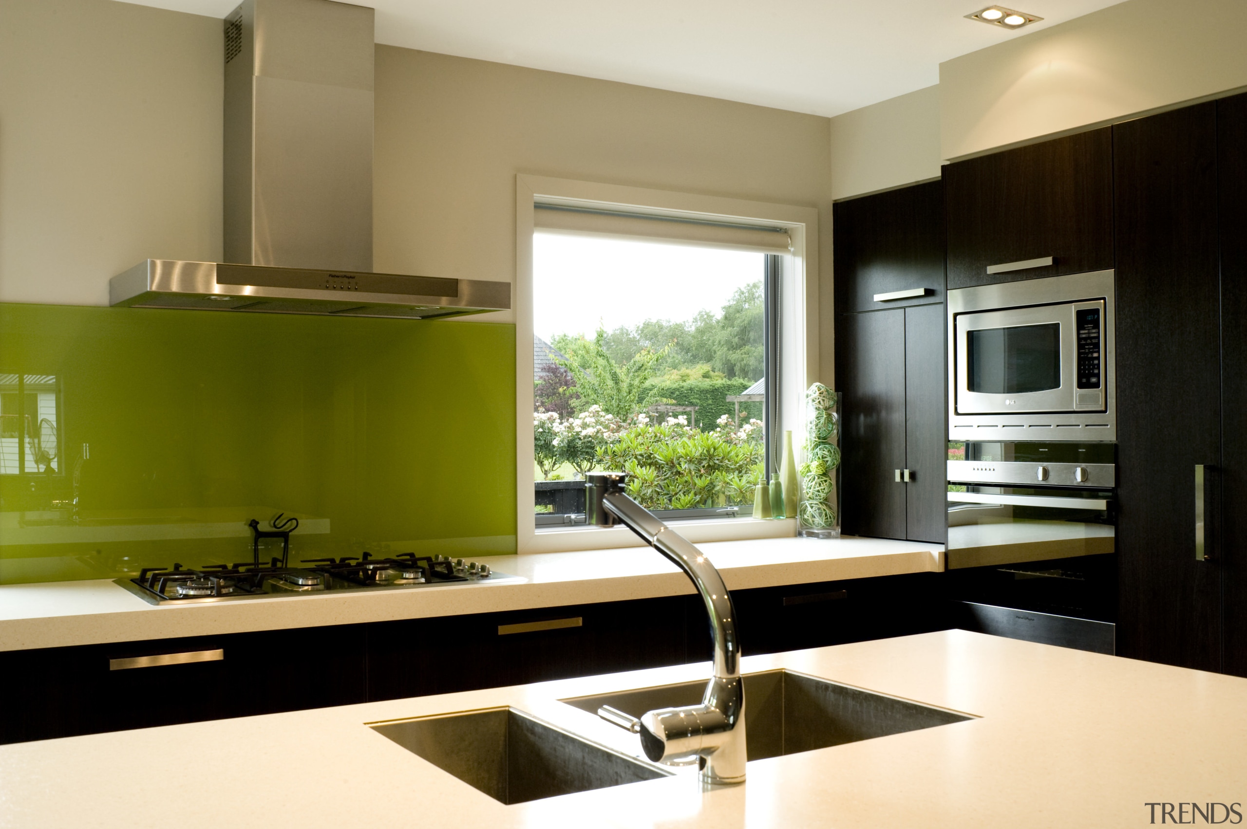 Image of a kitchen which features joinery by countertop, interior design, kitchen, room, brown