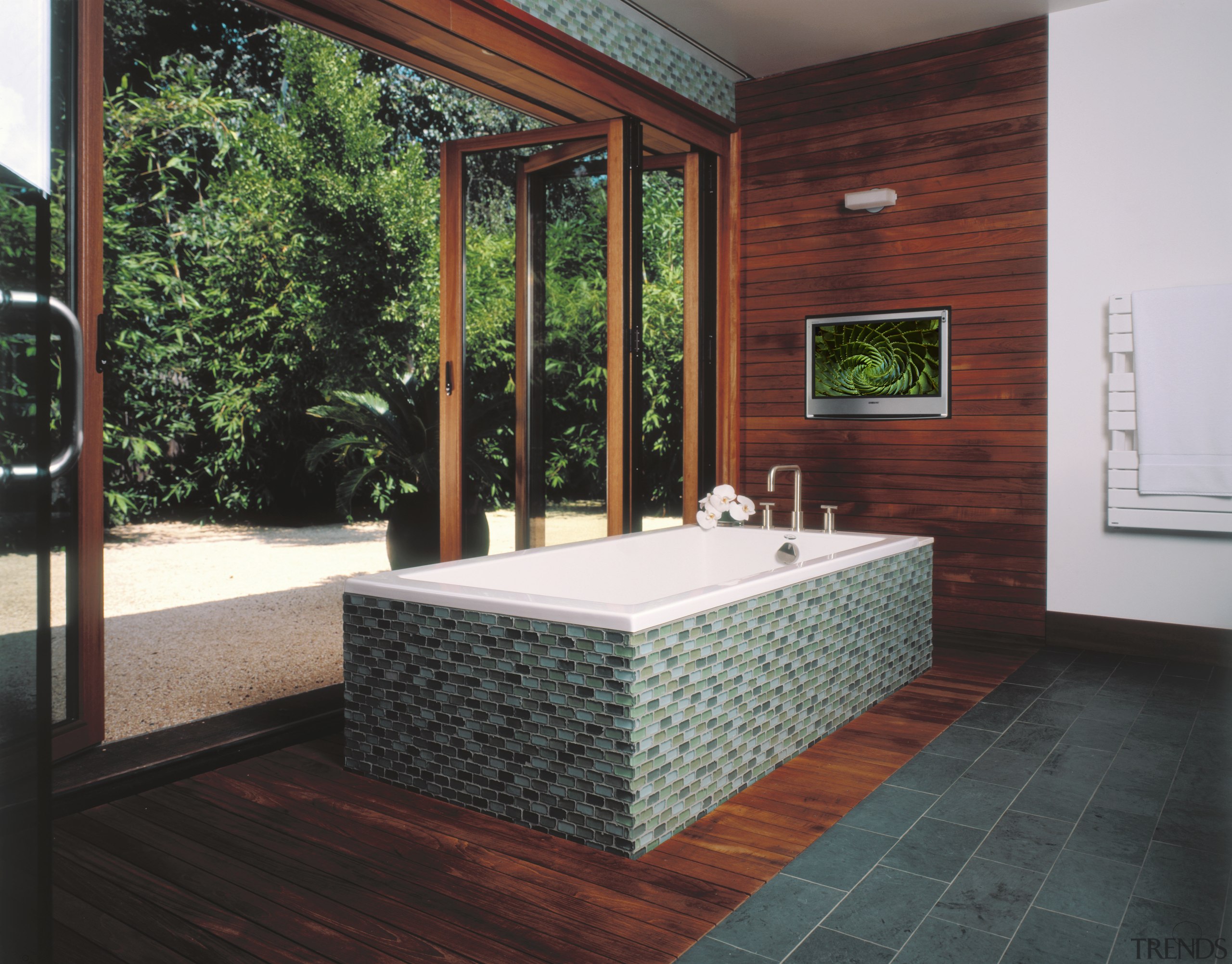 Image of a bathroom with colours that mimic architecture, estate, floor, flooring, interior design, real estate, black