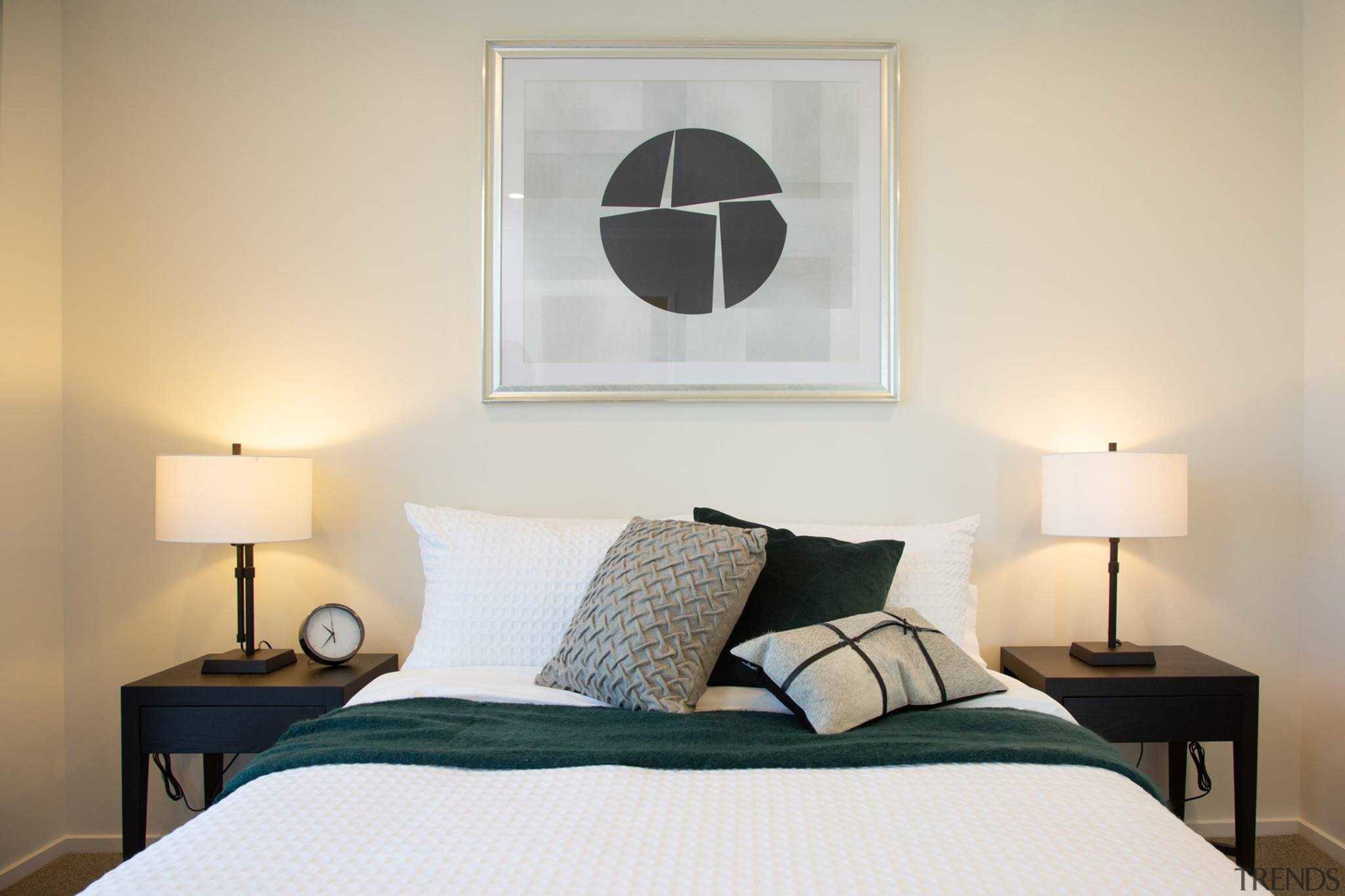 See more GJ Gardner Homes here: www.gjgardner.co.nz bed frame, bedroom, home, interior design, room, suite, wall, window, white