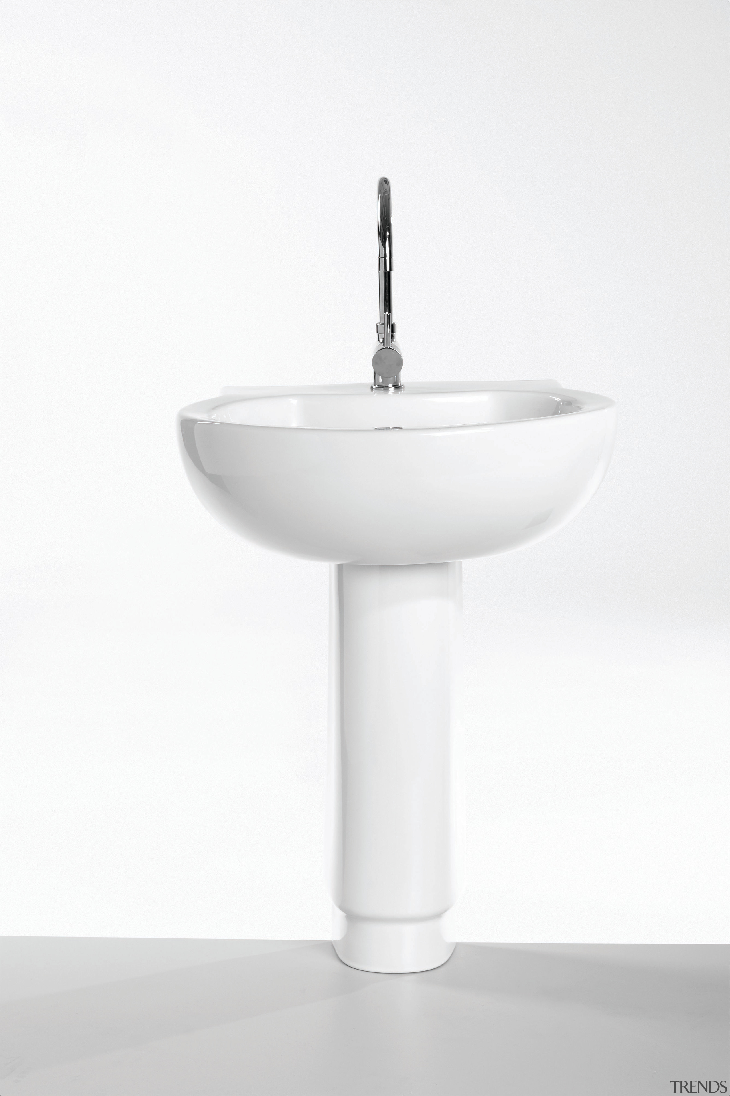 The view of a pedestal basin - The bathroom sink, ceramic, plumbing fixture, product design, sink, structure, tap, white