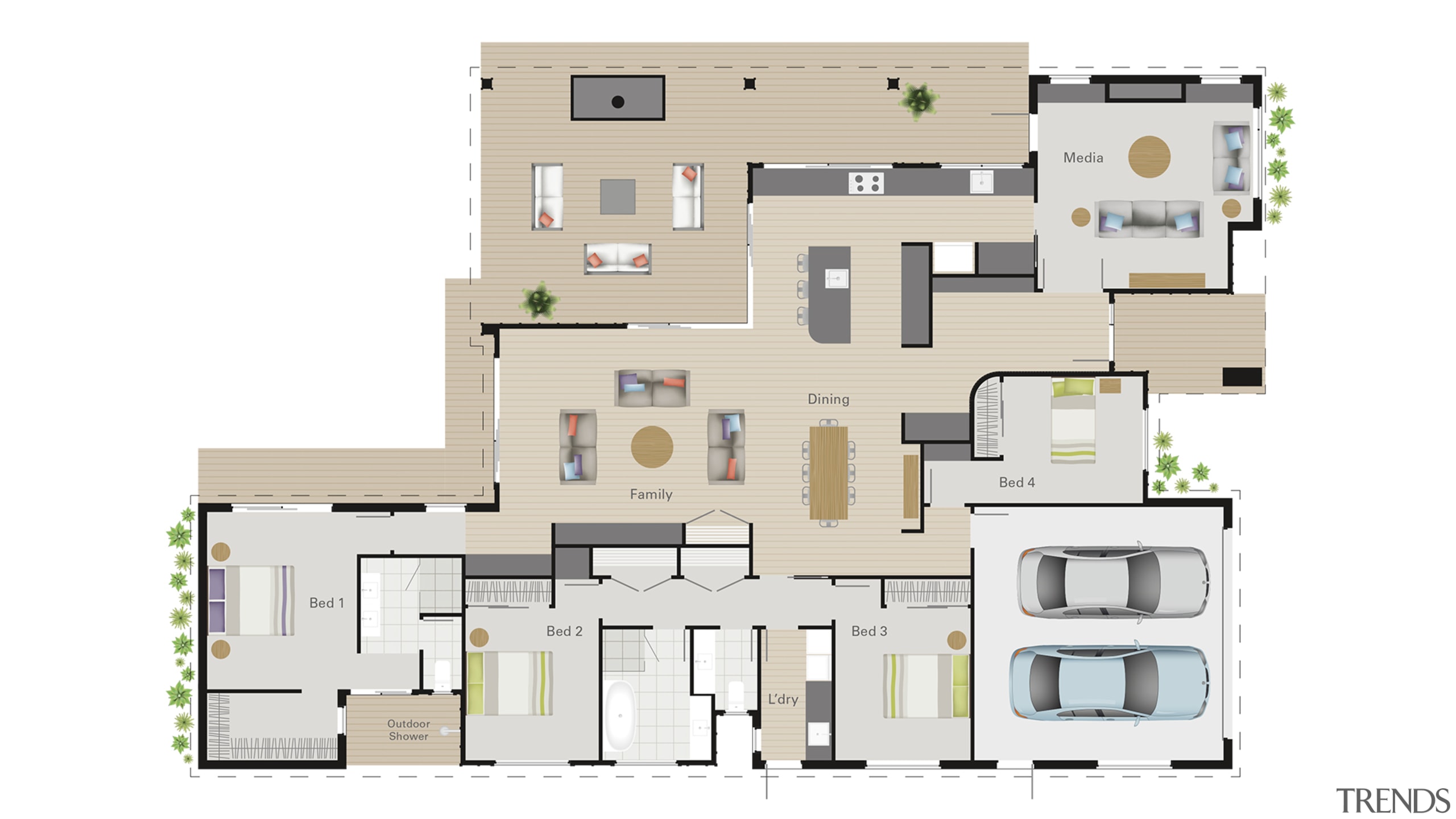 The plan reflects the intuitive flow of the 