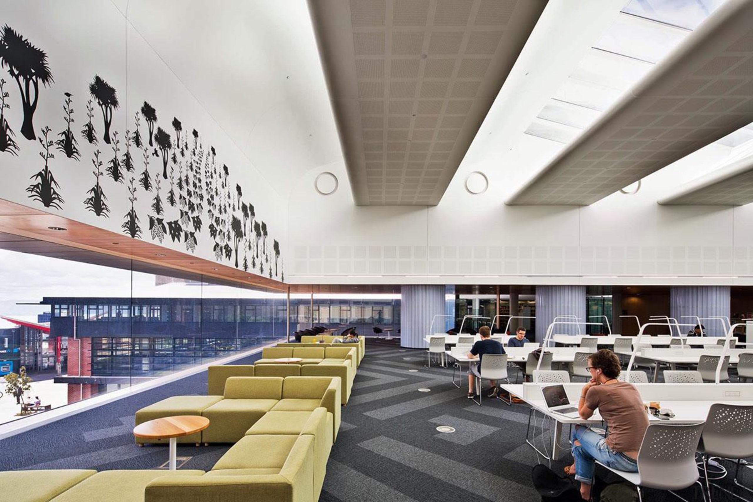 NOMINEEVictoria University of Wellington Campus Hub (1 of architecture, ceiling, daylighting, institution, interior design, white
