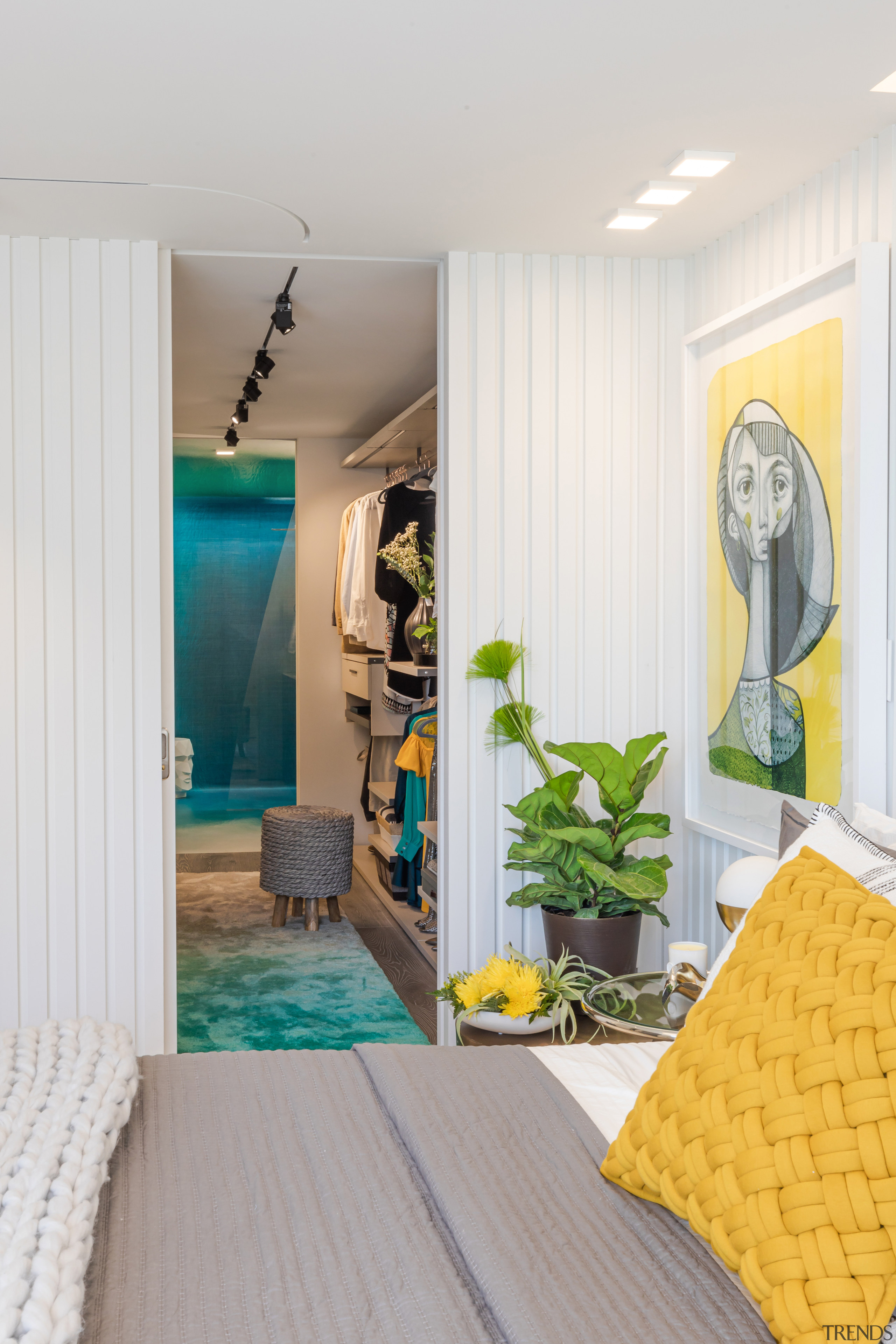 Looking from master bedroom through the dressing area 