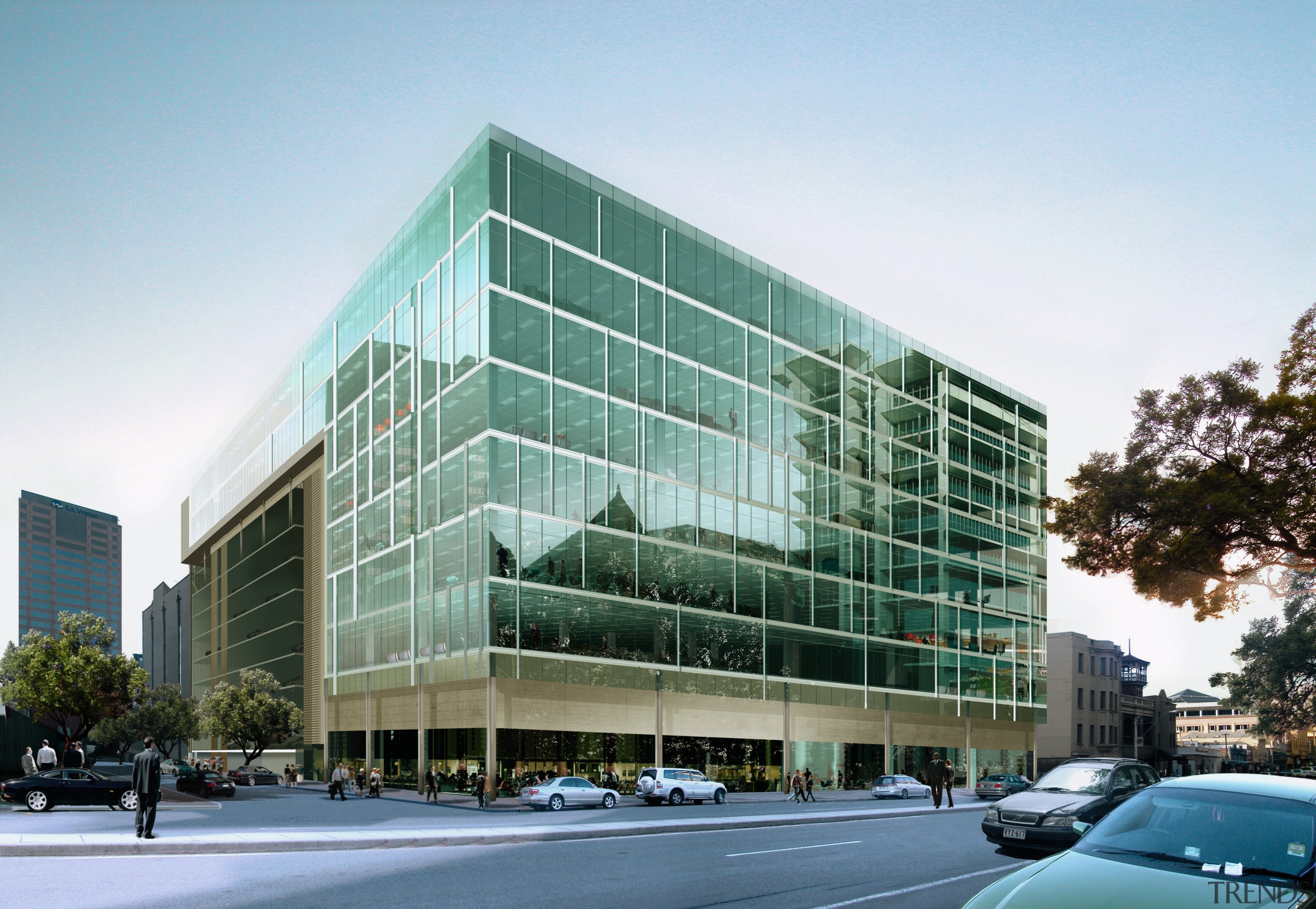 A view of the Flinderrs 5 star green apartment, architecture, building, commercial building, condominium, corporate headquarters, daytime, facade, headquarters, metropolis, metropolitan area, mixed use, neighbourhood, real estate, residential area, tower block, white