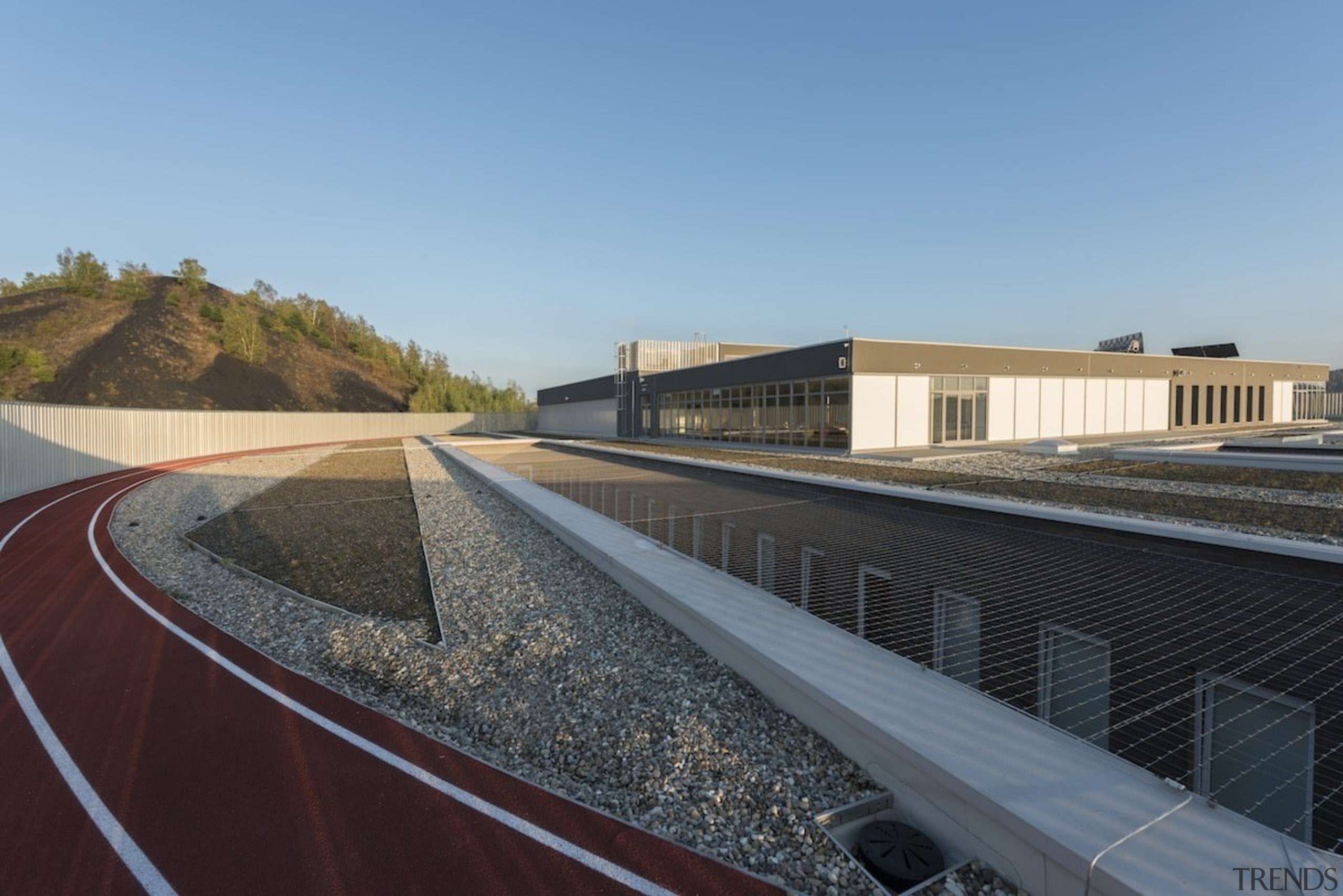 569 firestation - 569 firestation - architecture | architecture, asphalt, house, infrastructure, line, real estate, road, roof, sky, black, teal