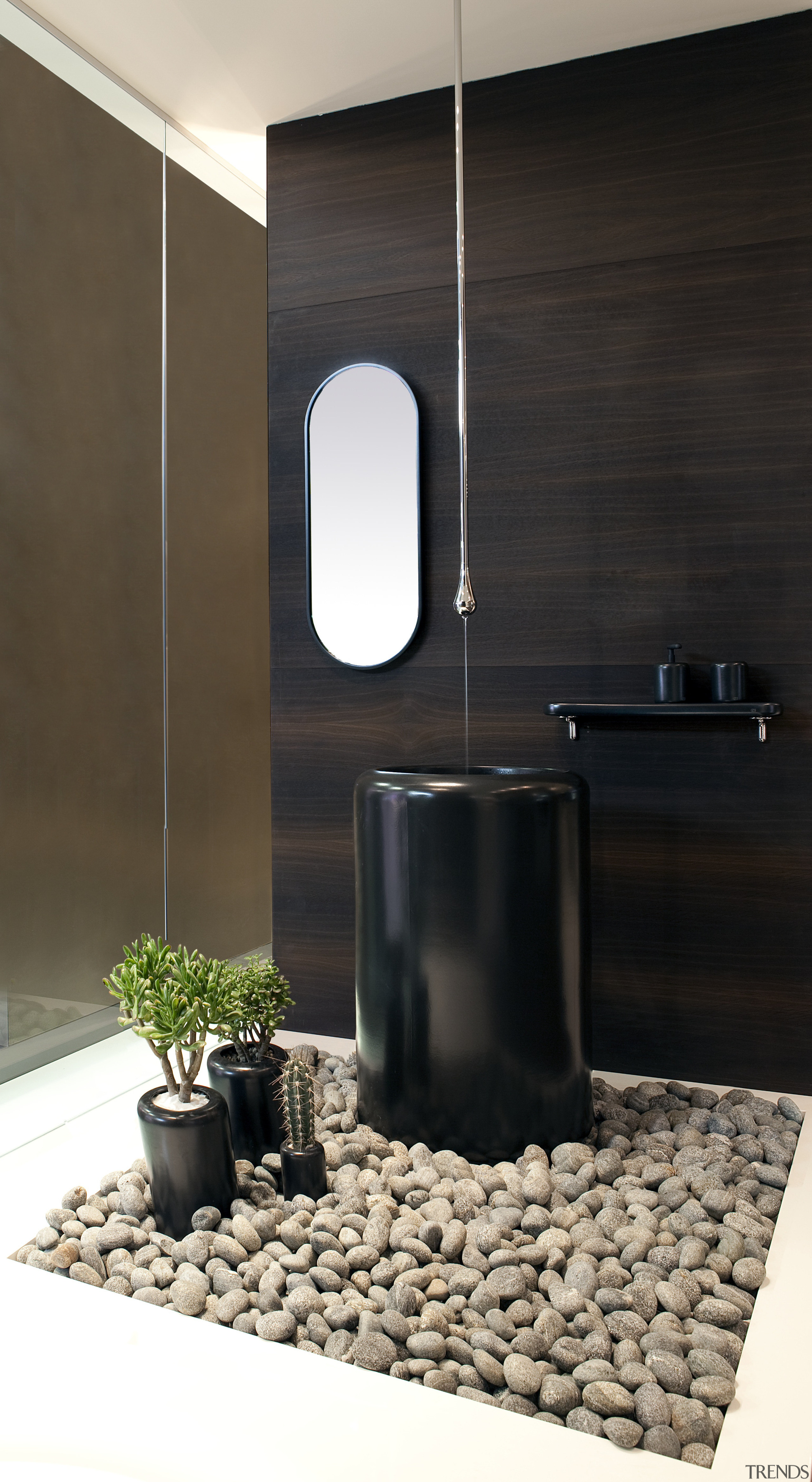 Italian manufacturer Gessi is renowned for innovative bathroom bathroom, ceramic, floor, flooring, interior design, product design, tap, tile, black