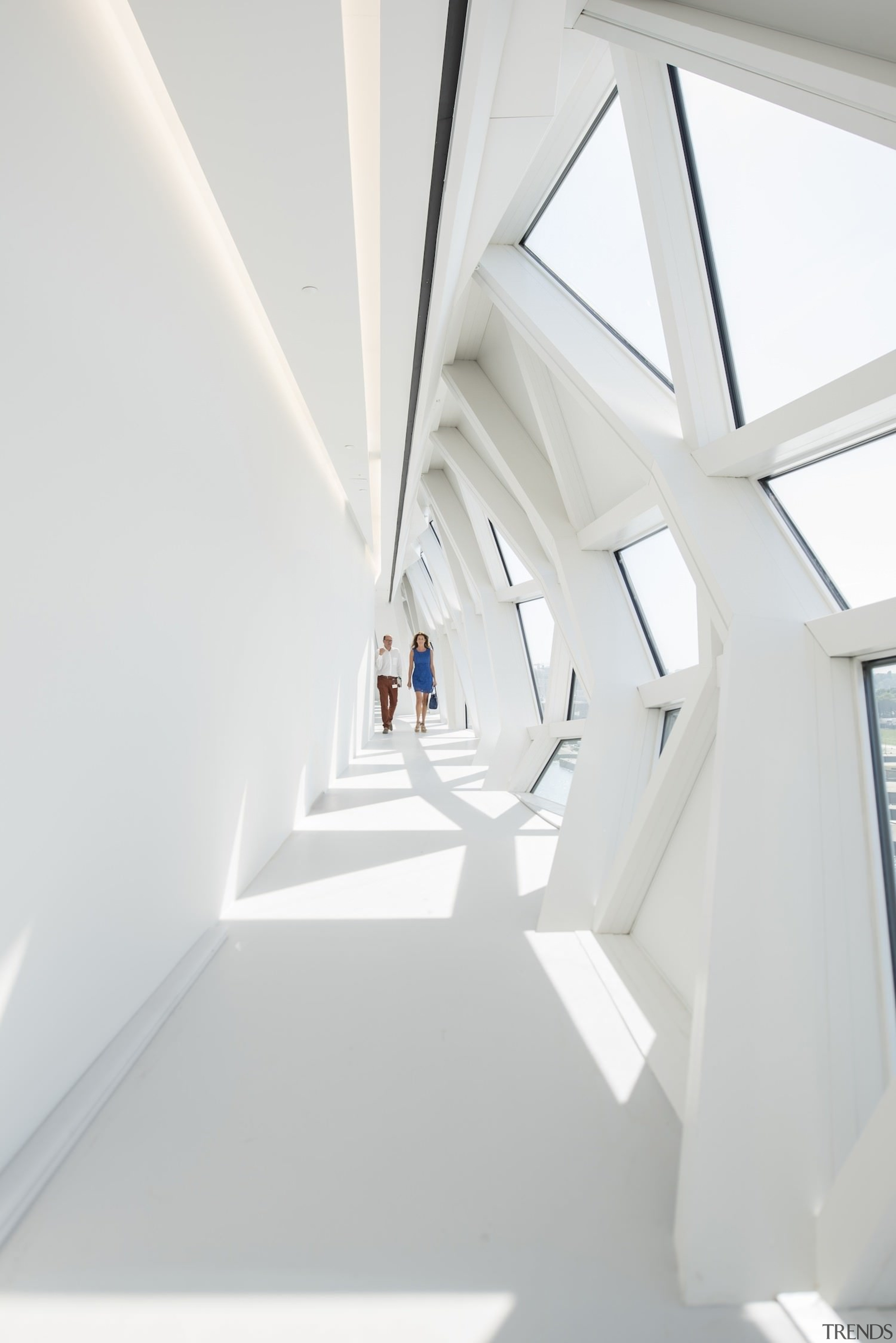 Architect: Zaha Hadid Architects (ZHA)Photography by Hufton+Crow, architecture, ceiling, daylighting, floor, house, interior design, line, product design, structure, window, white