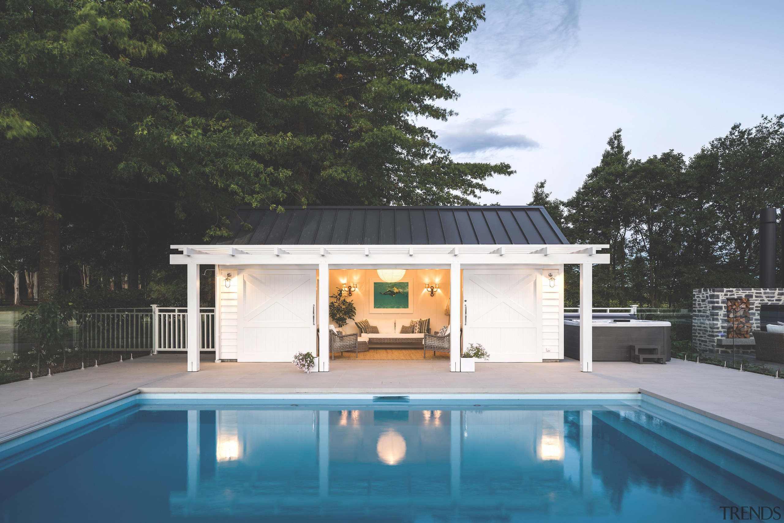 Pool pavillion. - At home in the country 