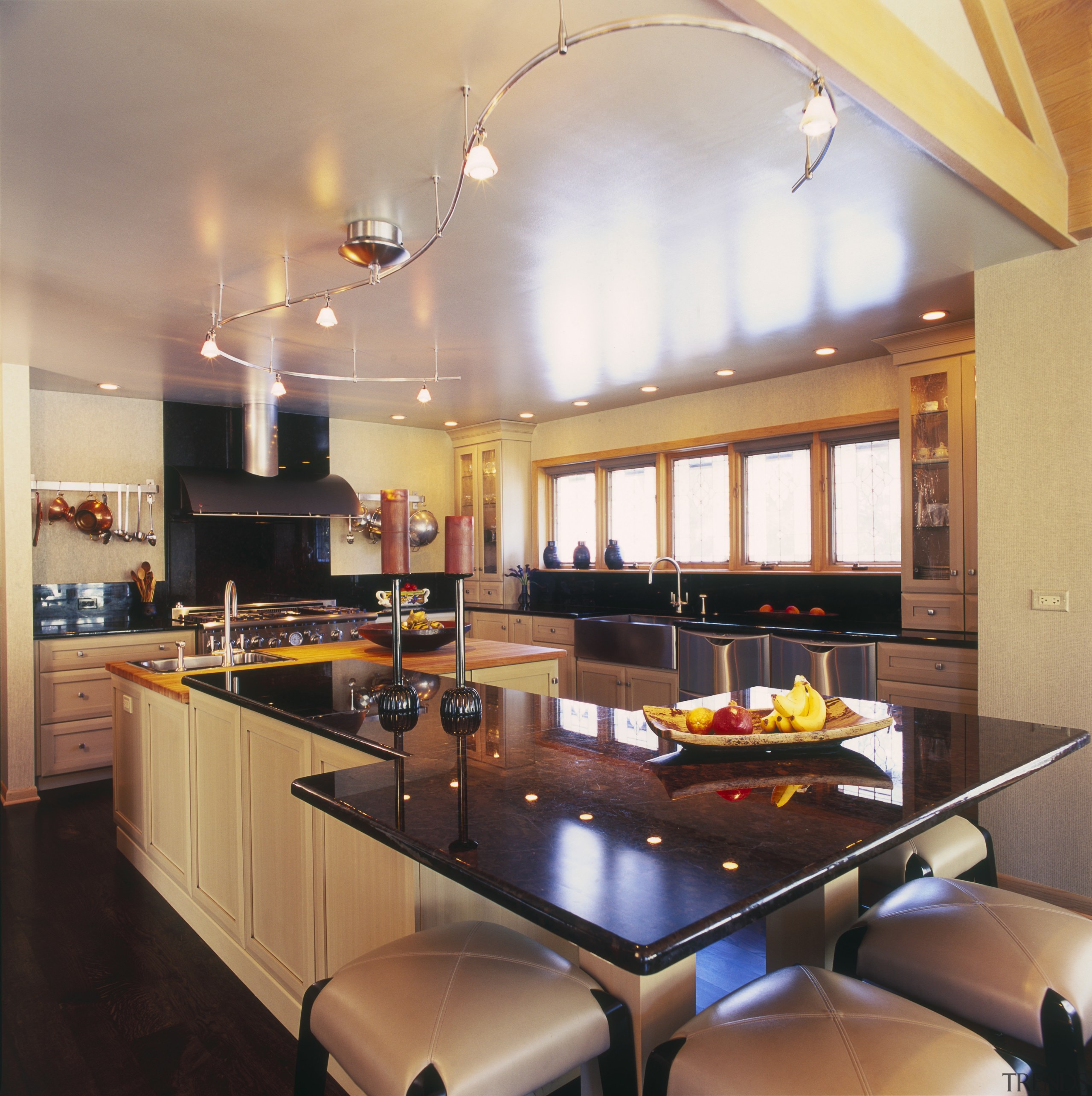 View of Fisher &amp; Paykal Dishdrawers. - View ceiling, countertop, interior design, kitchen, lighting, real estate, room, orange