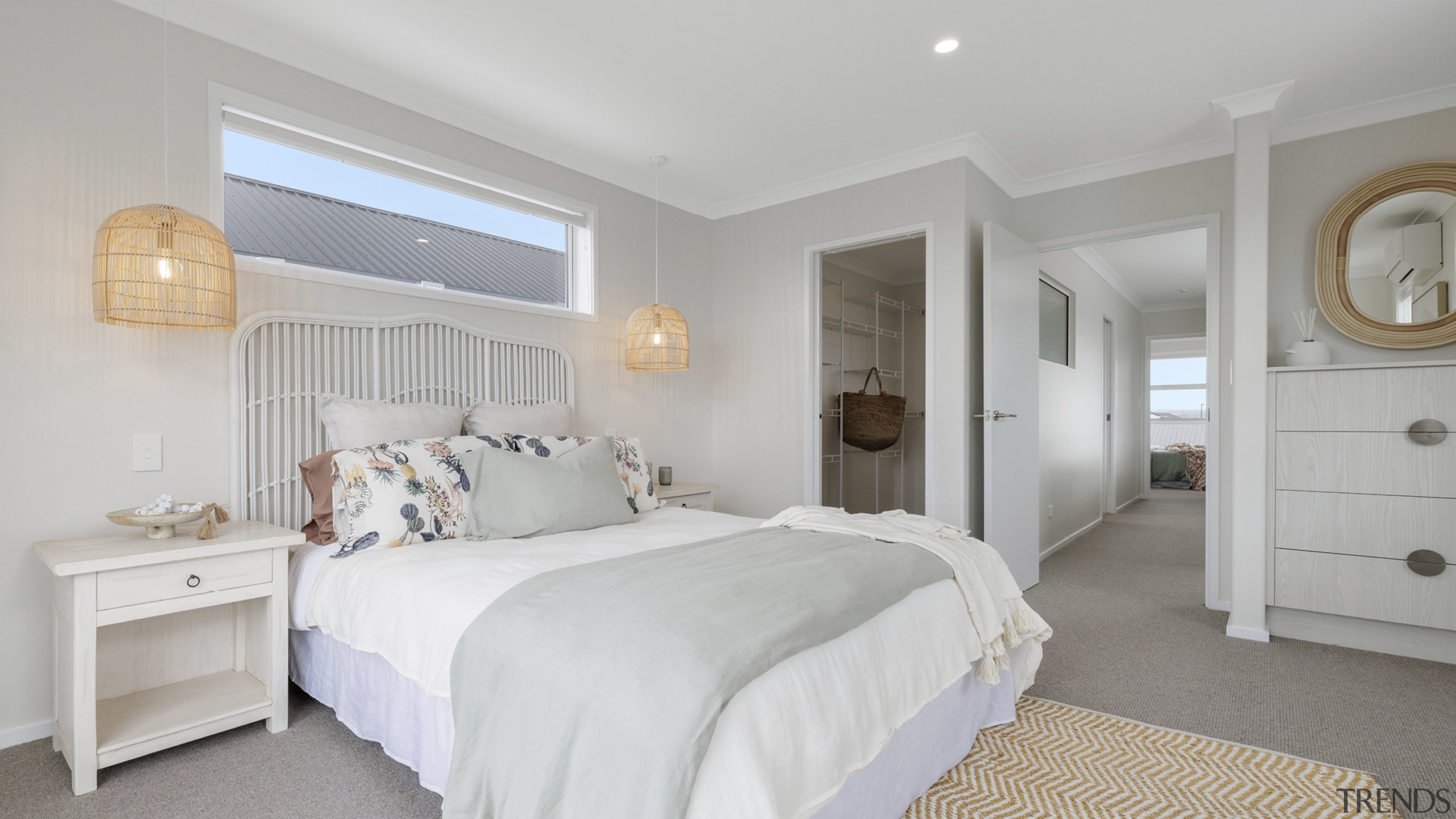 The master bedroom with walk-in wardrobe and built-in 