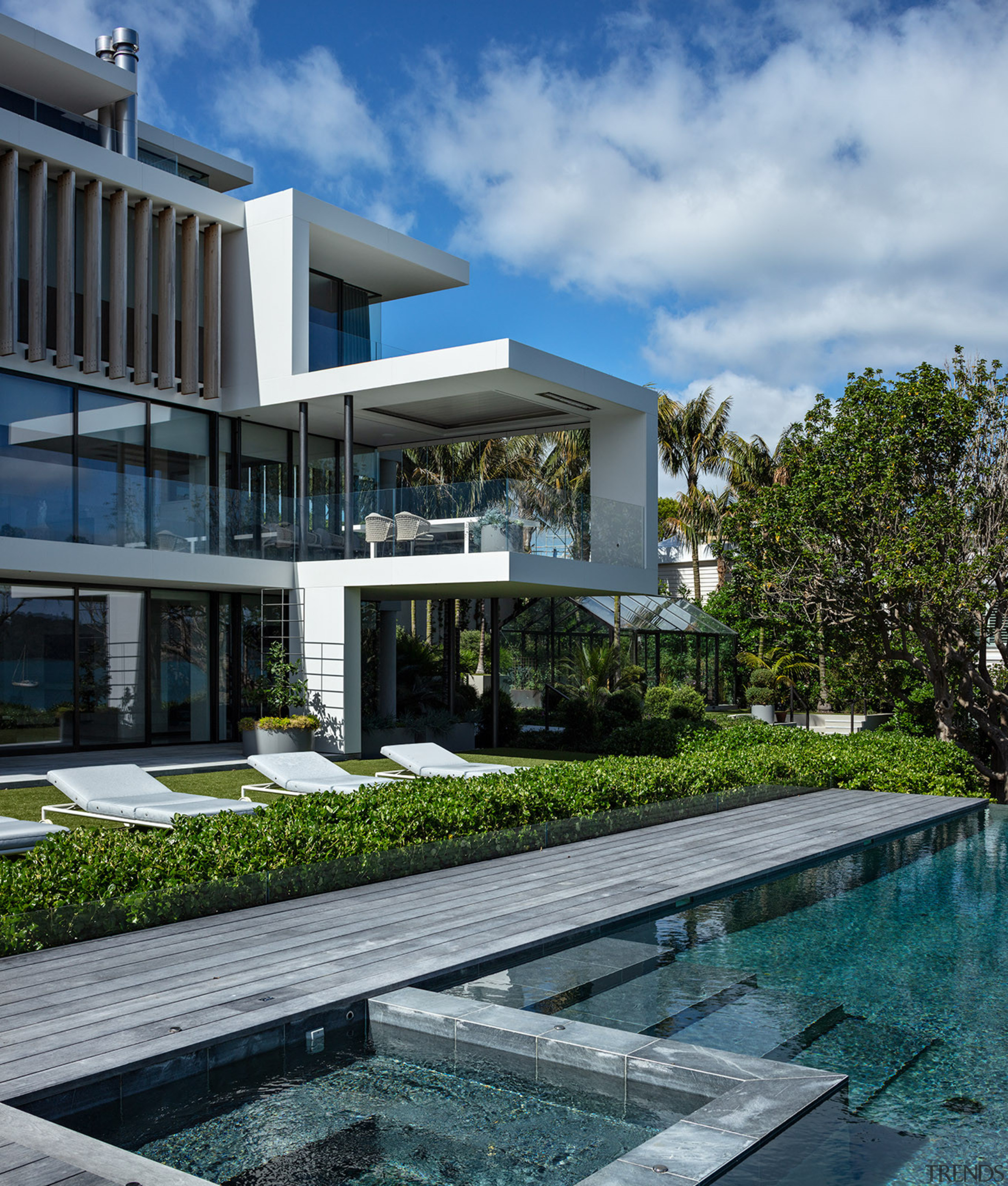 The owners’ new garden was designed to provide 