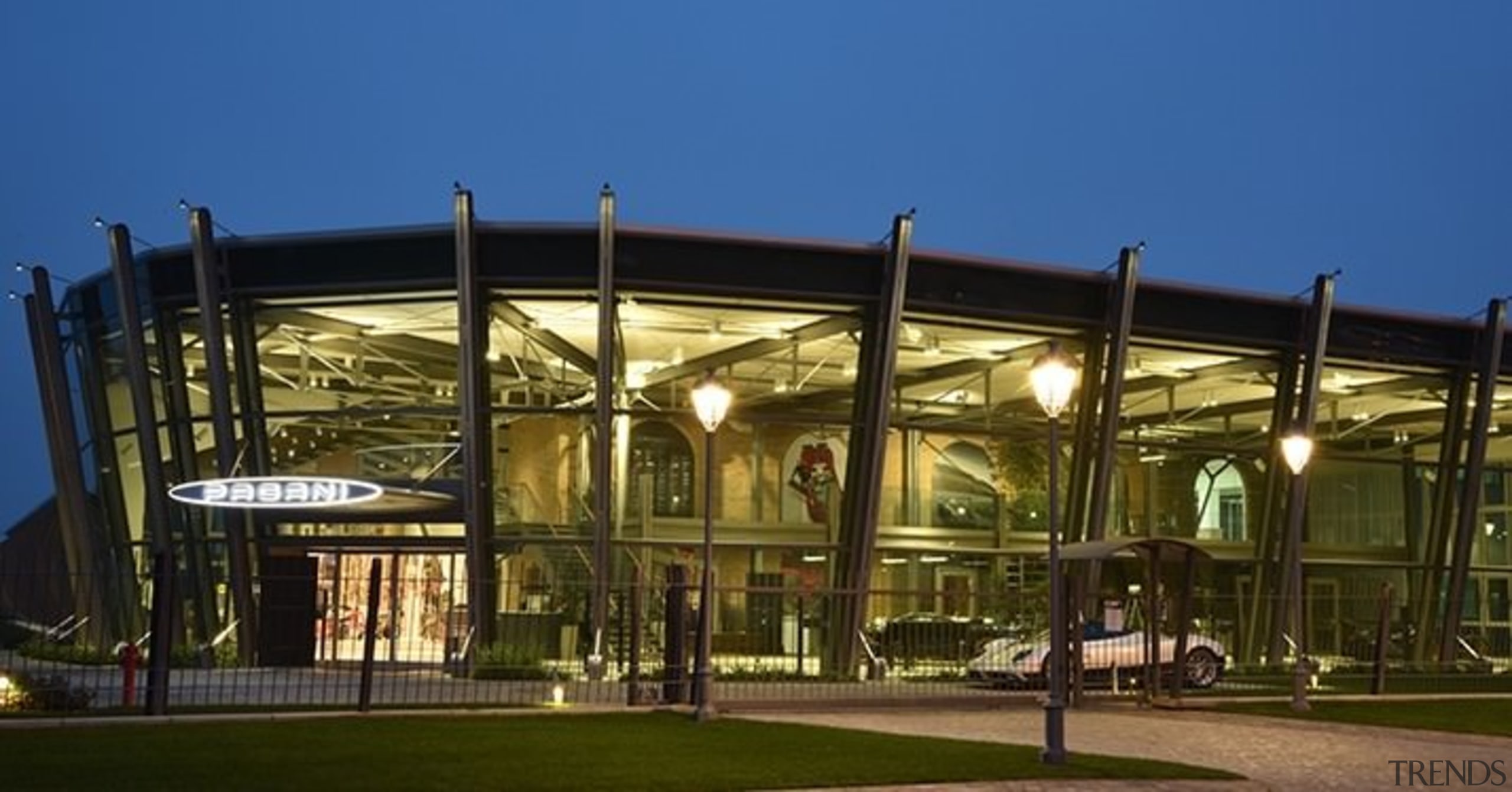 Learn more about NeriGet Neri lights architecture, building, city, corporate headquarters, evening, landmark, metropolitan area, mixed use, night, residential area, sky, structure, brown, blue