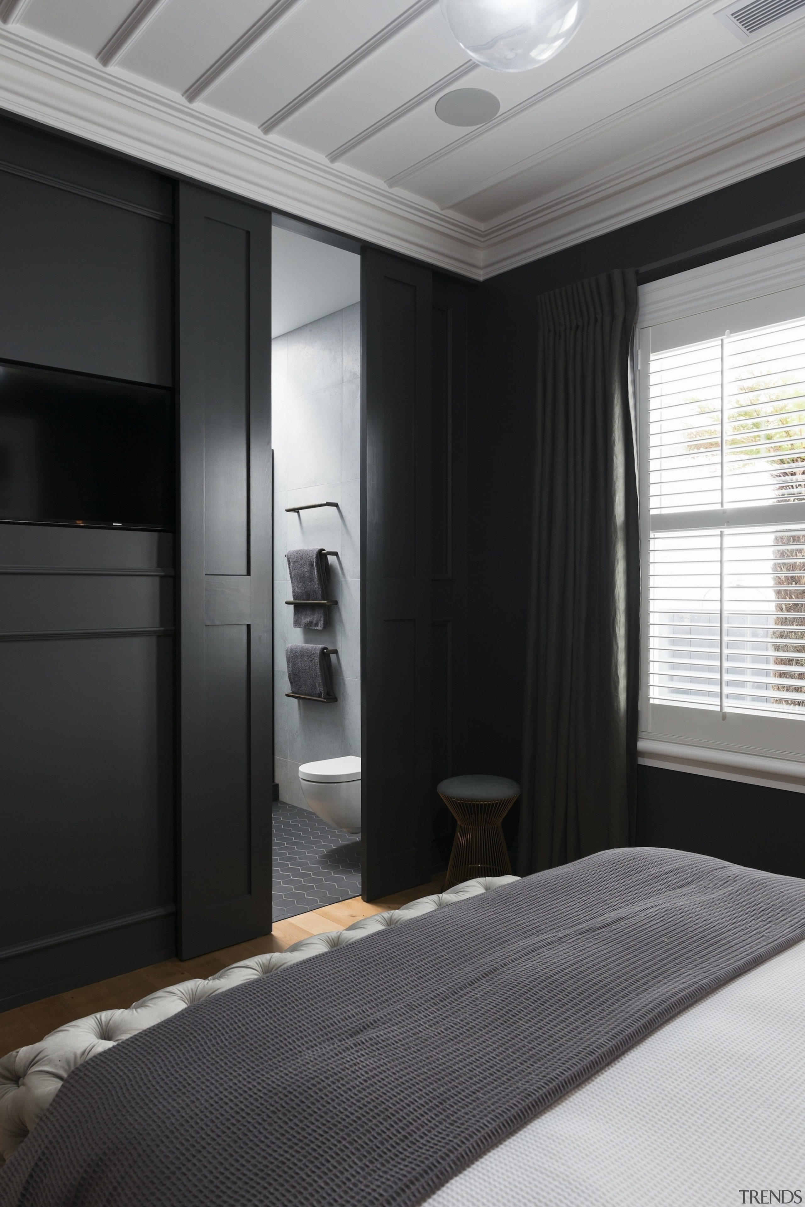 Caro Design architecture, ceiling, interior design, room, window, black, gray